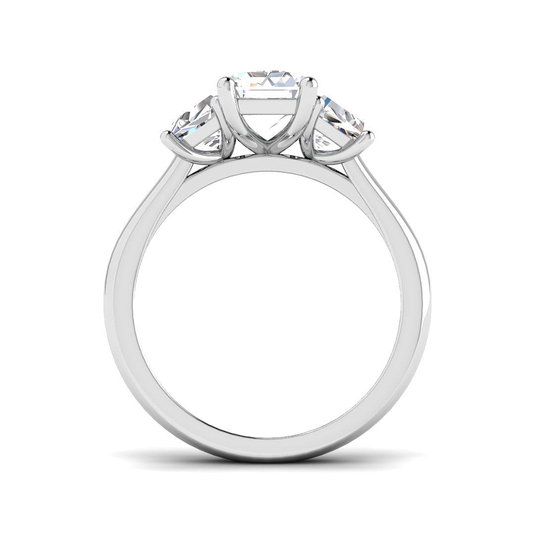 Platinum 3.19ct D VS1 Laboratory Grown CVD Ring