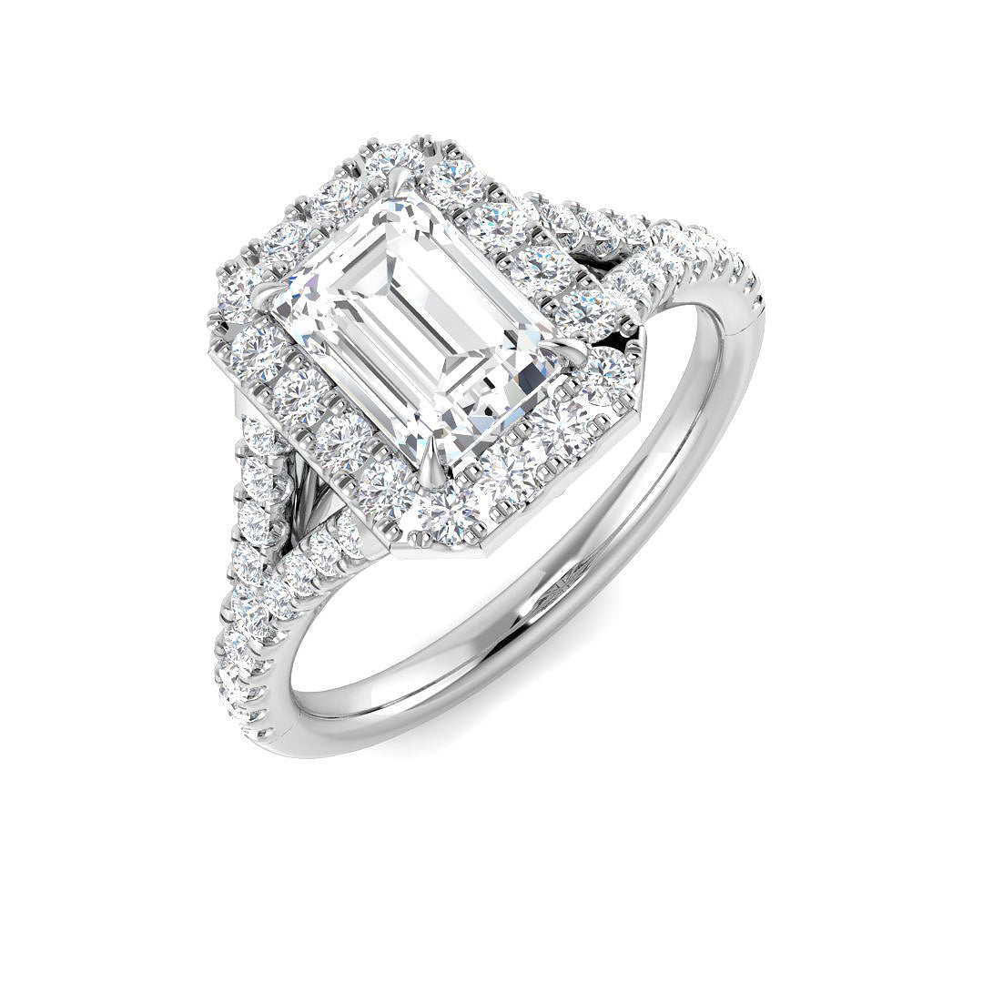 Platinum 1.52ct E VS2 Laboratory Grown CVD Ring