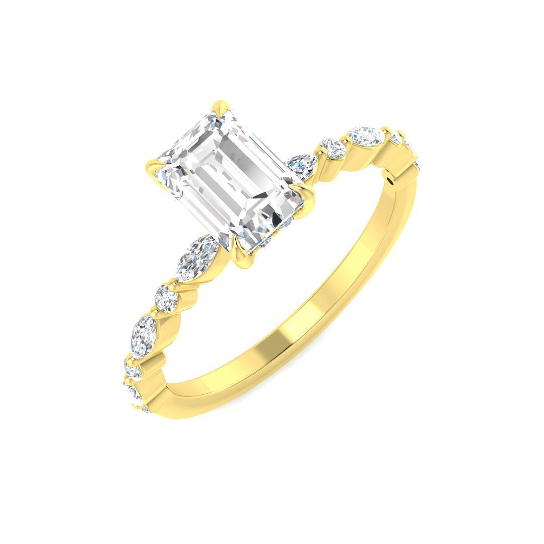 9ct Yellow Gold 1.40ct D VS2 Laboratory Grown CVD Ring