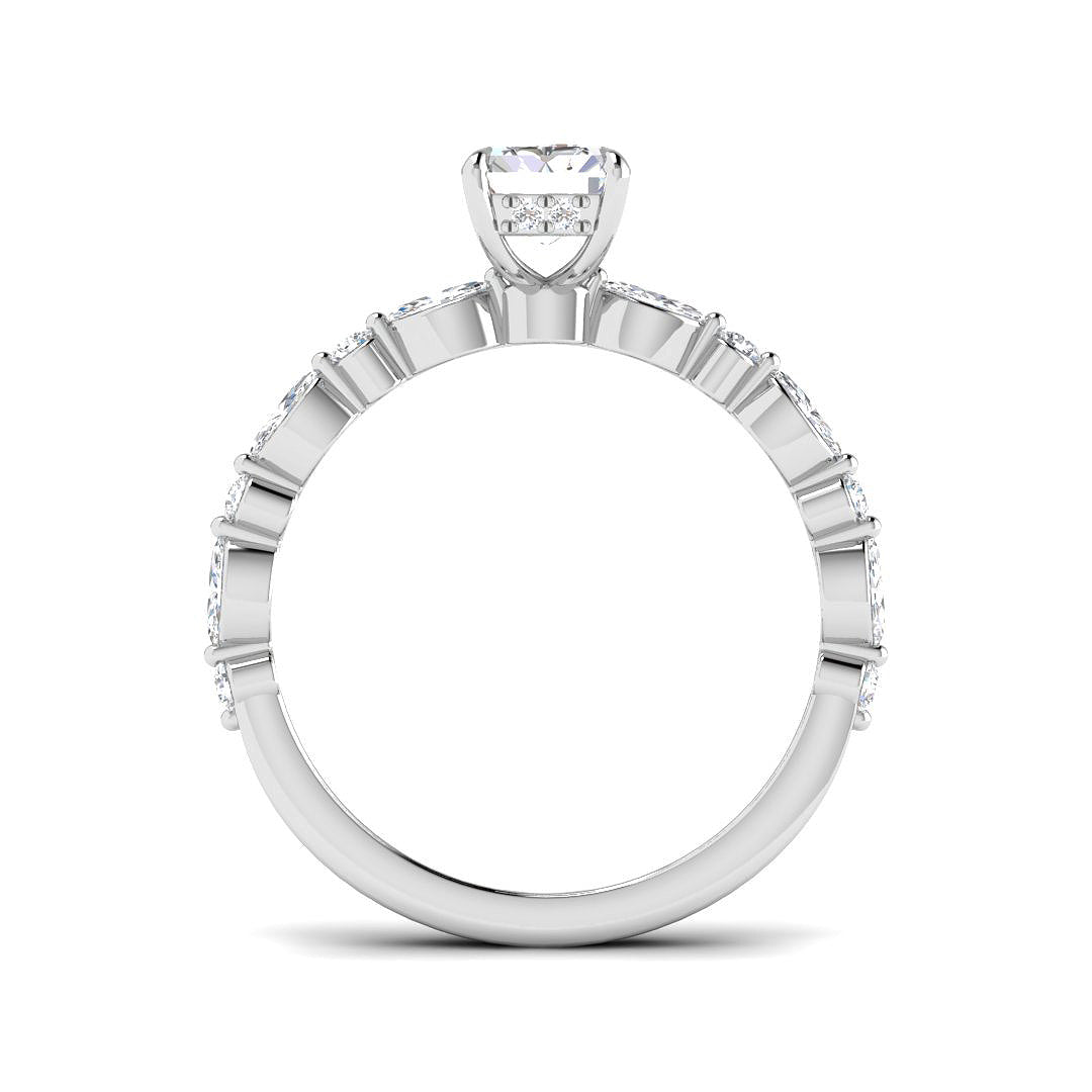 9ct White Gold 1.44ct E VS1 Laboratory Grown CVD Ring