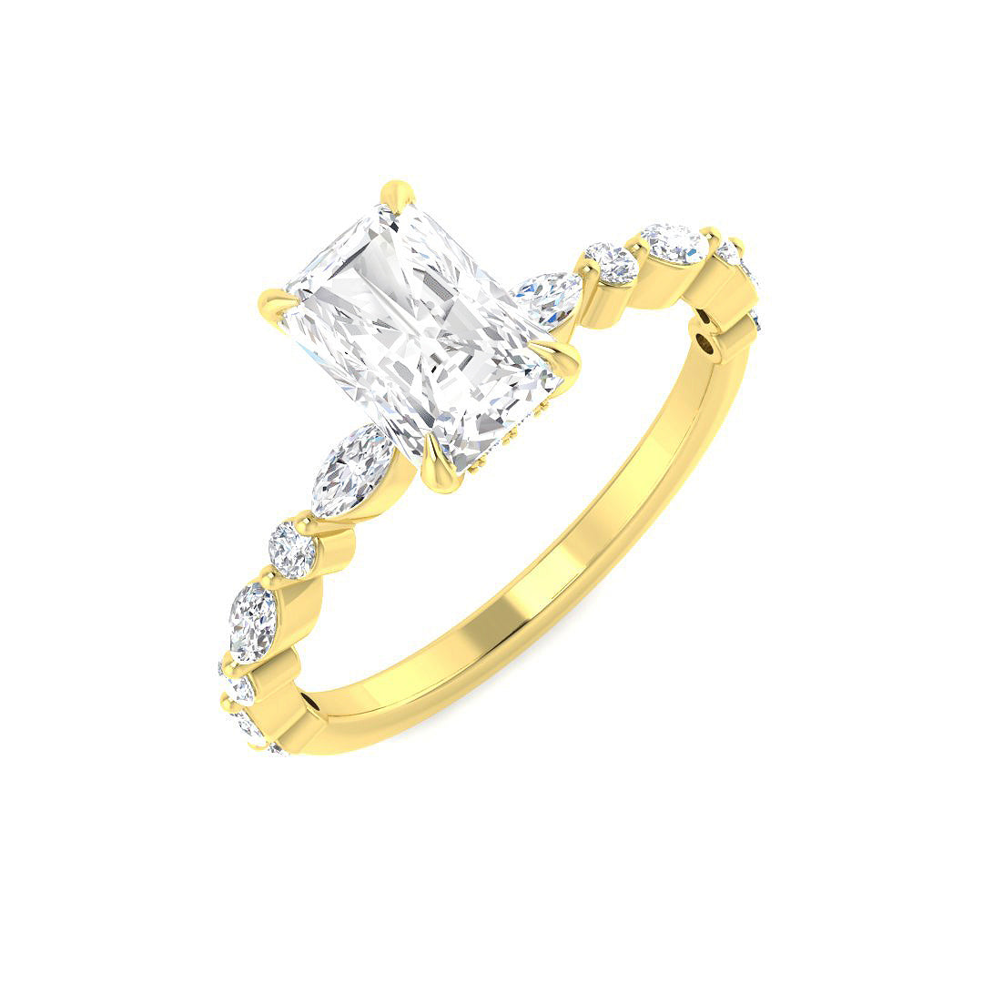 9ct Yellow Gold 1.44ct D VS2 Laboratory Grown CVD Ring
