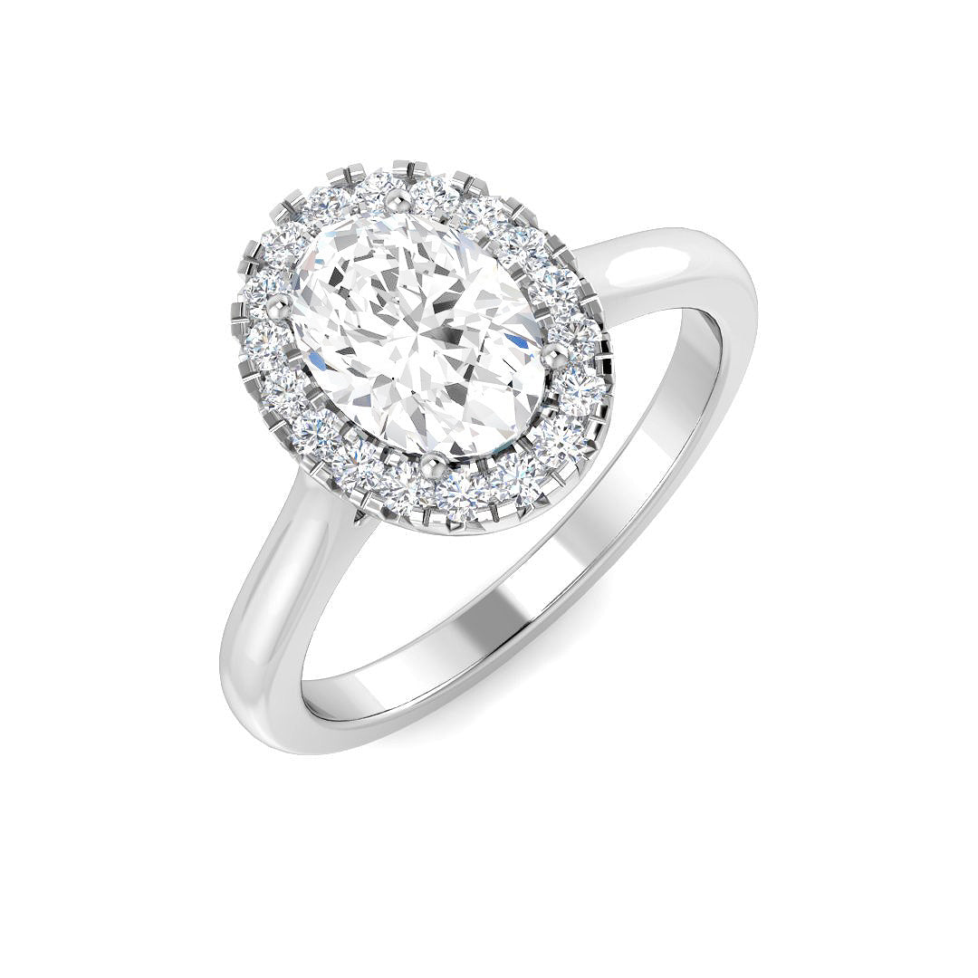 Platinum 1.20ct E VS1 Laboratory Grown CVD Ring