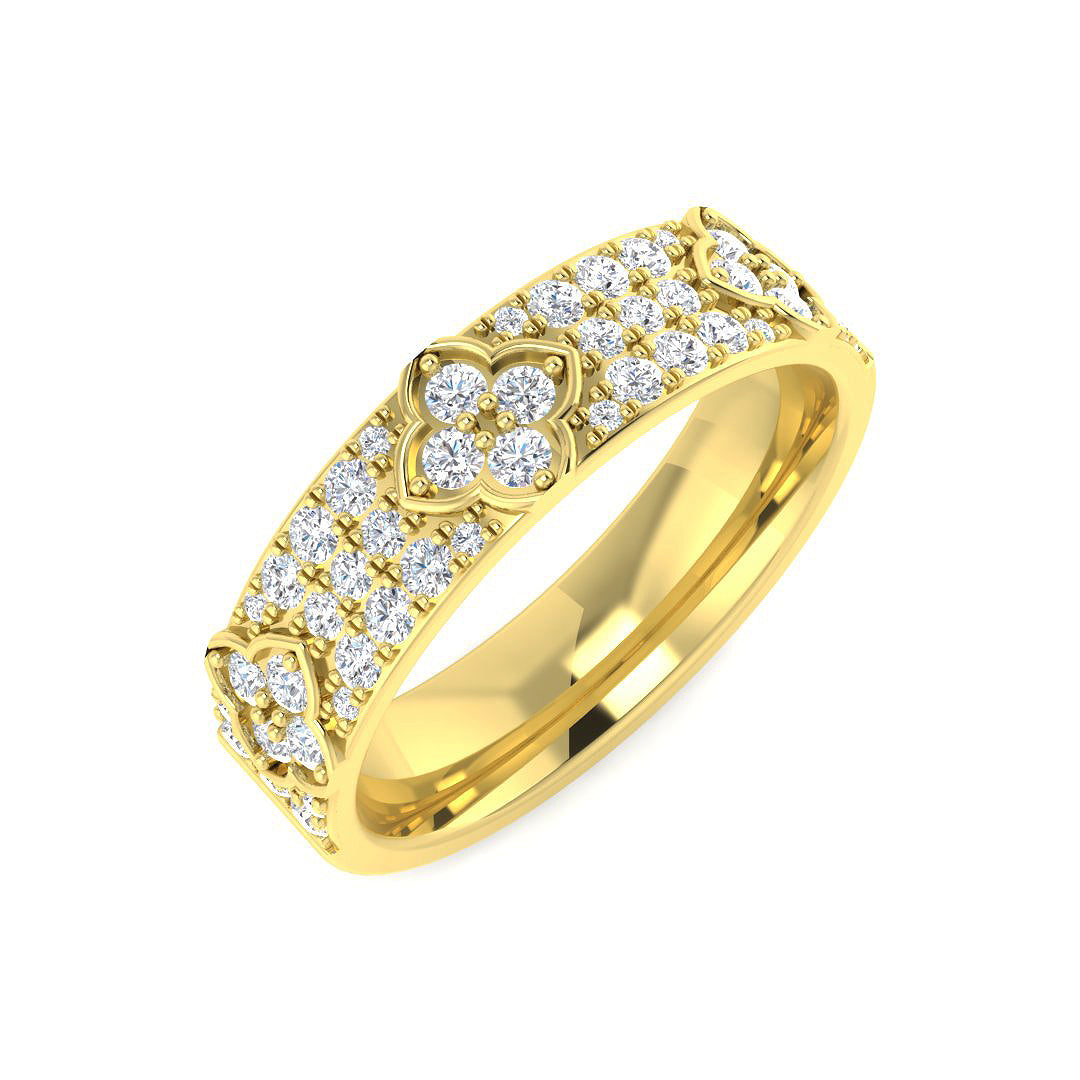9ct Yellow Gold 0.51ct G SI2 Diamond Ring