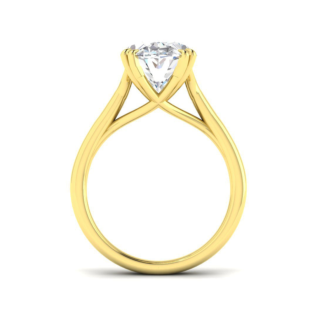 9ct Yellow Gold 5.03ct E VS2 Laboratory Grown CVD Ring