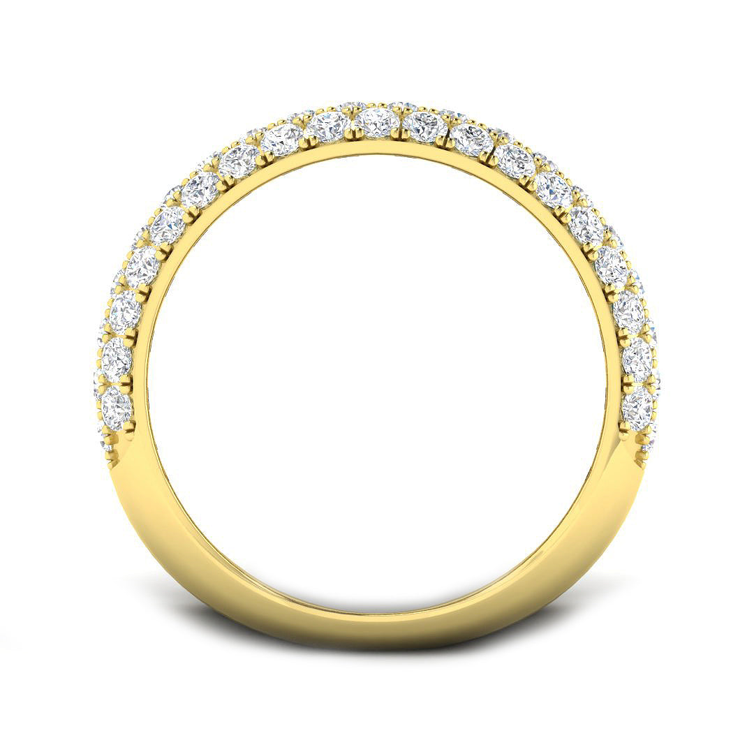 9ct Three-Tone Gold 4.69ct Laboratory Grown CVD Ring