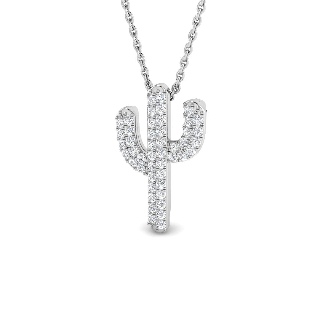 9ct White Gold 0.23ct G SI2 Diamond Pendant