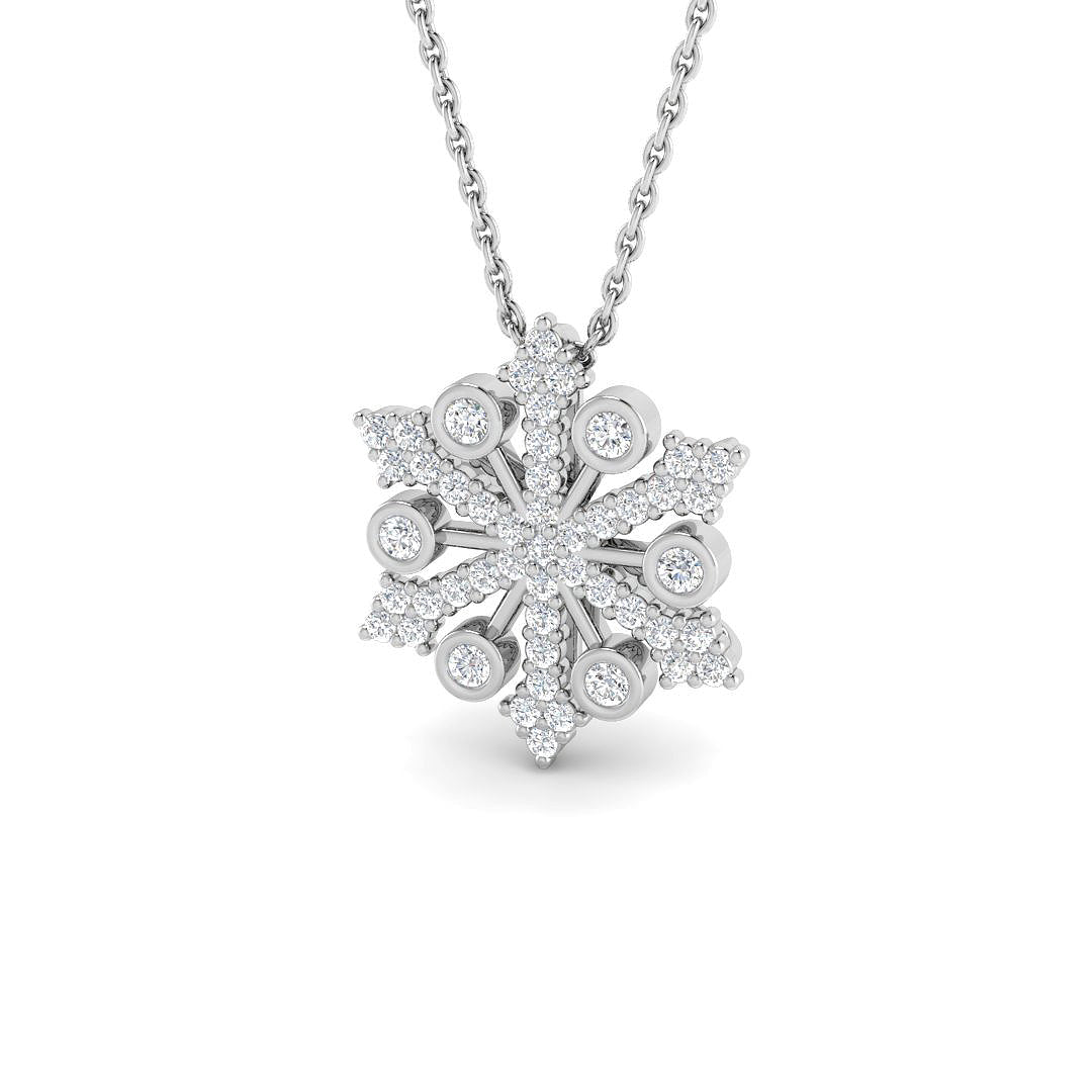 9ct White Gold 0.30ct G SI2 Diamond Pendant