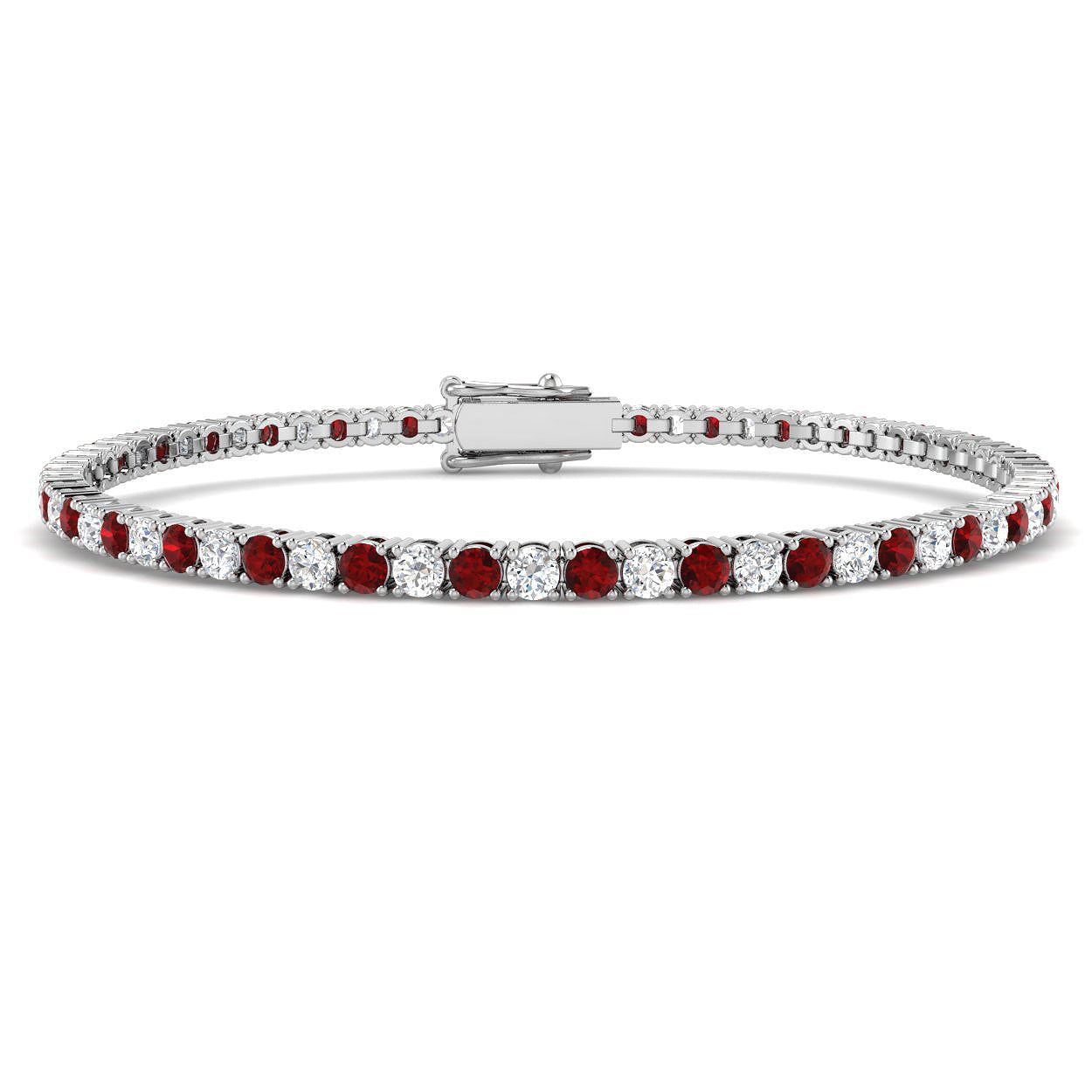9ct White Gold 4.60ct Laboratory Grown CVD Bracelet