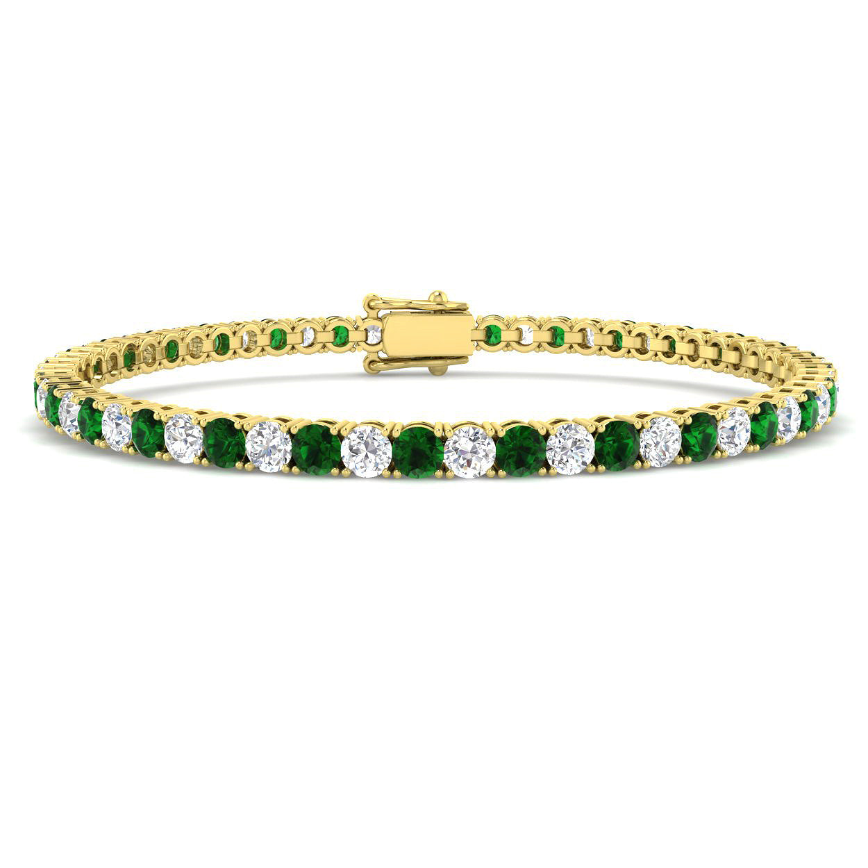 9ct Yellow Gold 5.50ct Laboratory Grown CVD Bracelet