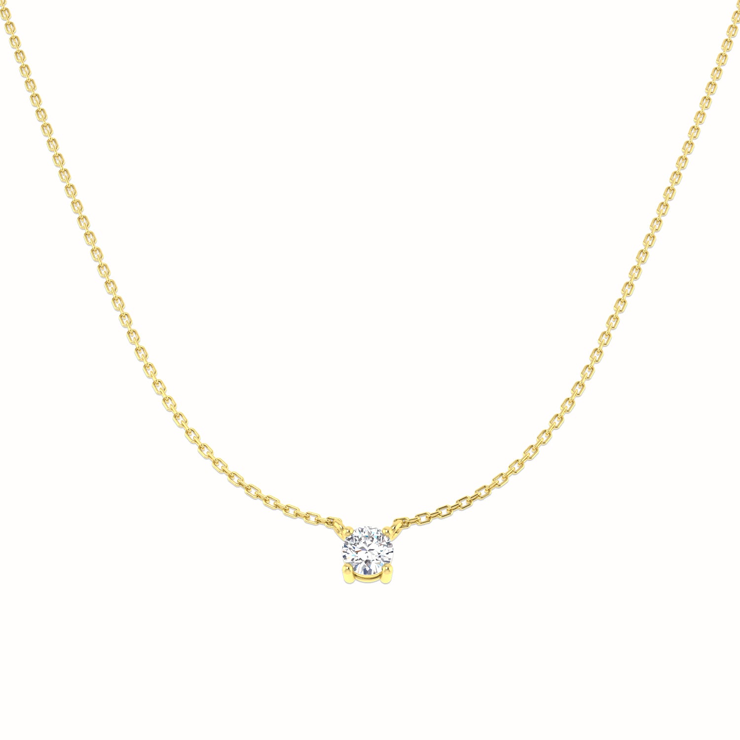 9ct Yellow Gold 0.31ct G SI2 Diamond Necklace