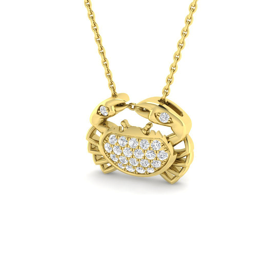 9ct Yellow Gold 0.20ct G SI2 Diamond Pendant