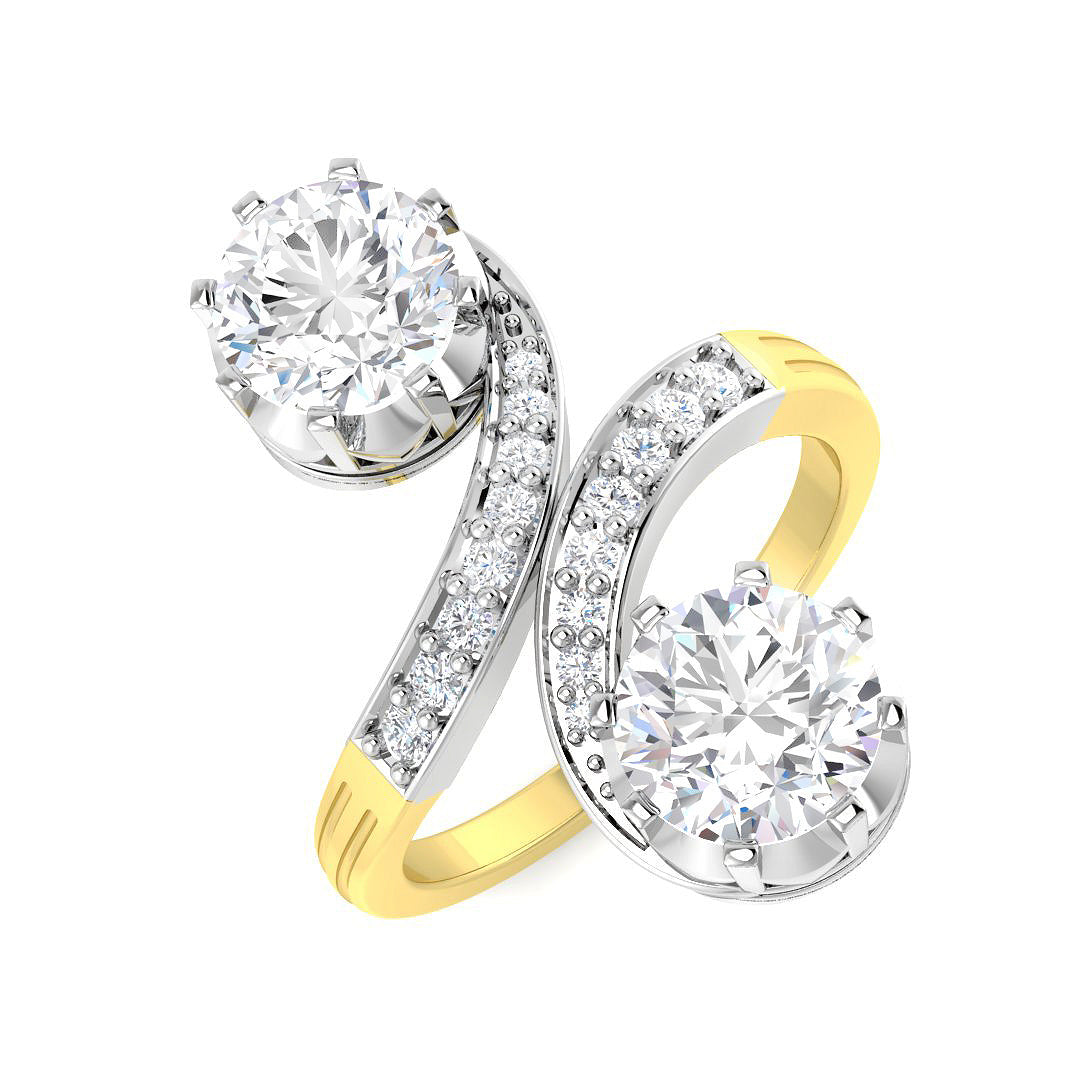 9ct Two-Tone Gold 2.26ct Laboratory Grown CVD Ring