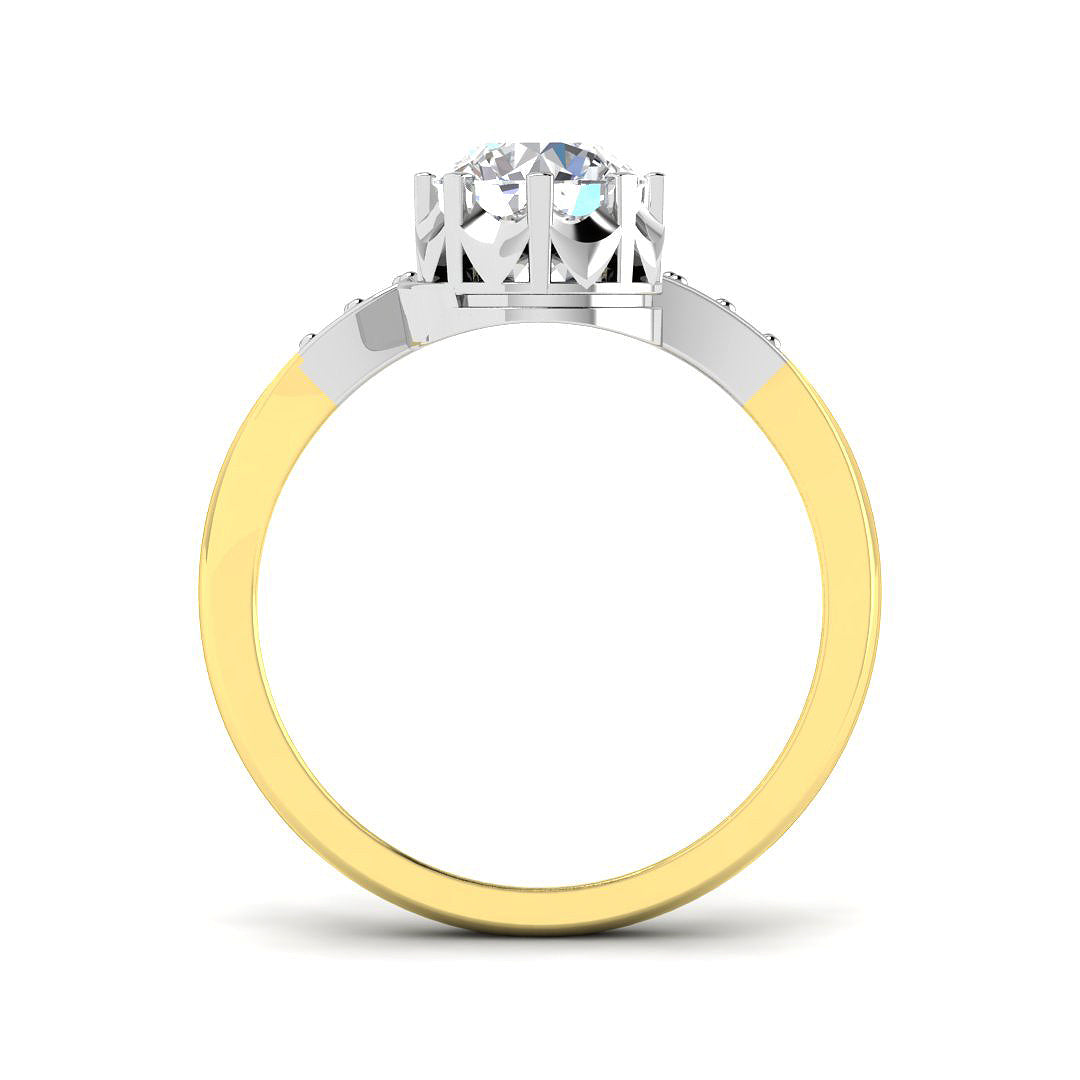 9ct Two-Tone Gold 2.26ct Laboratory Grown CVD Ring