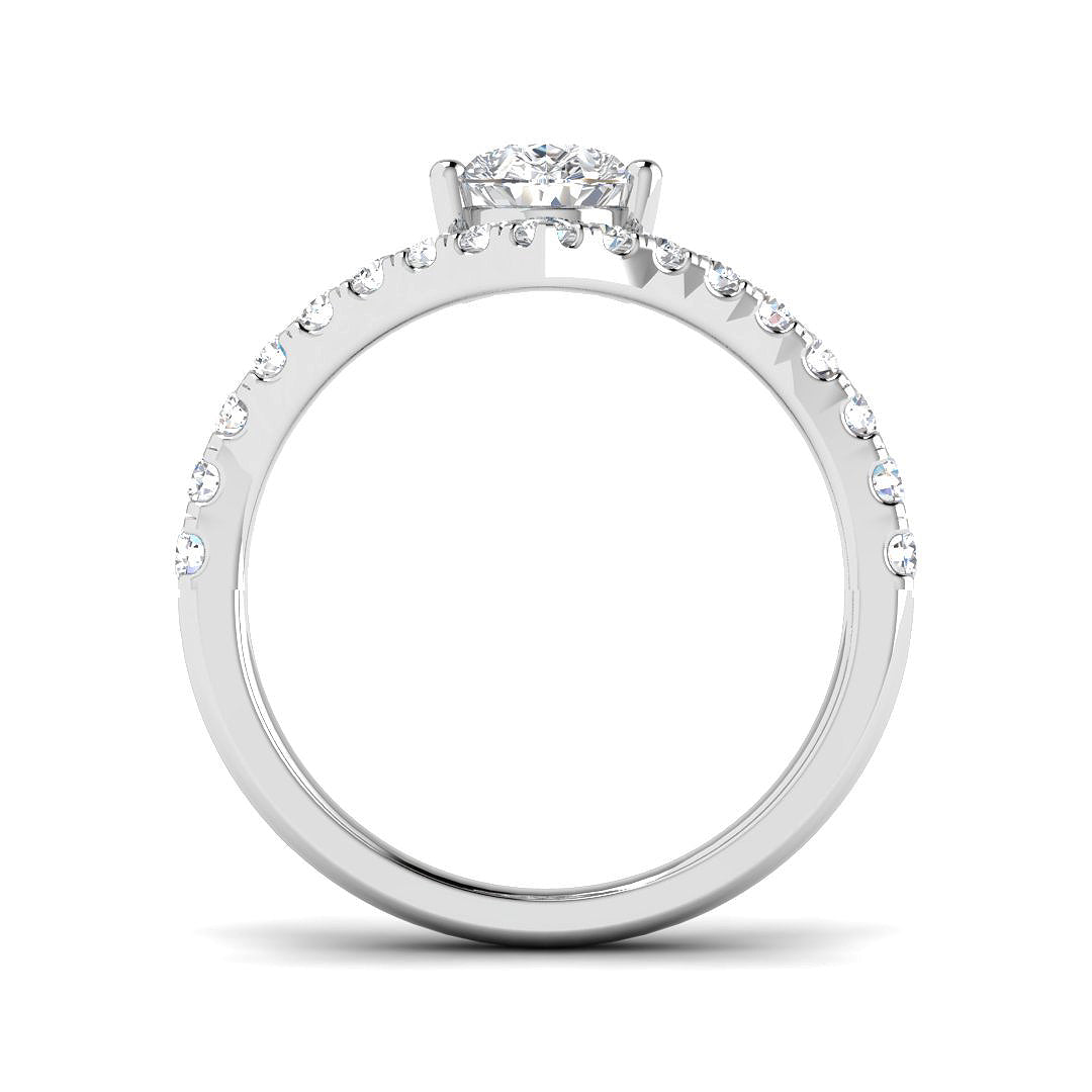 9ct White Gold 1.42ct E VS2 Laboratory Grown CVD Ring