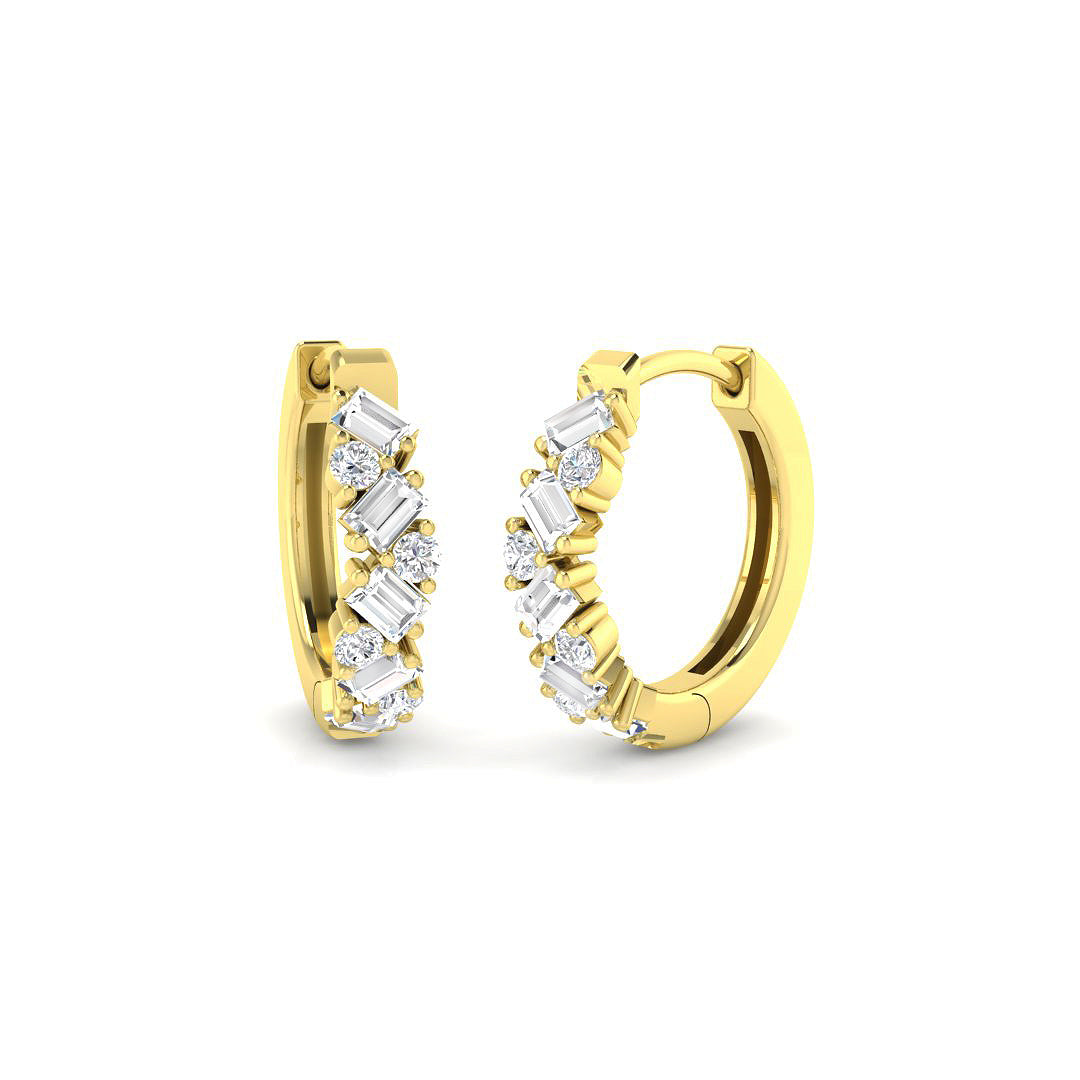 18ct Yellow Gold 0.45ct G SI2 Diamond Earrings