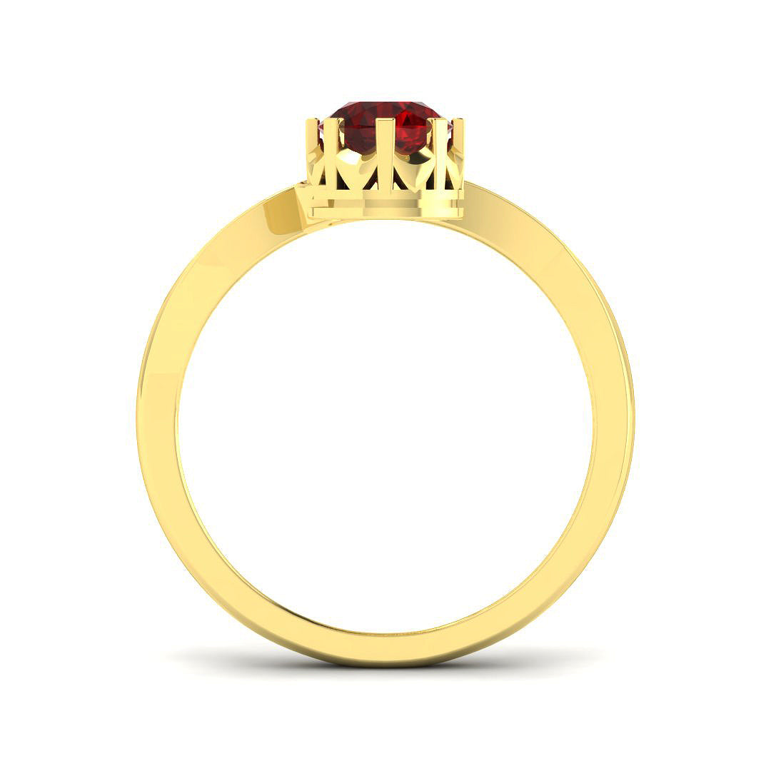 18ct Yellow Gold 1.79ct Ruby Ring