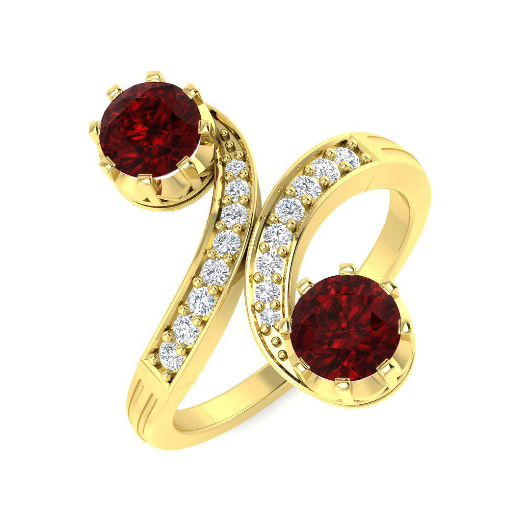 18ct Yellow Gold 1.44ct Ruby Ring