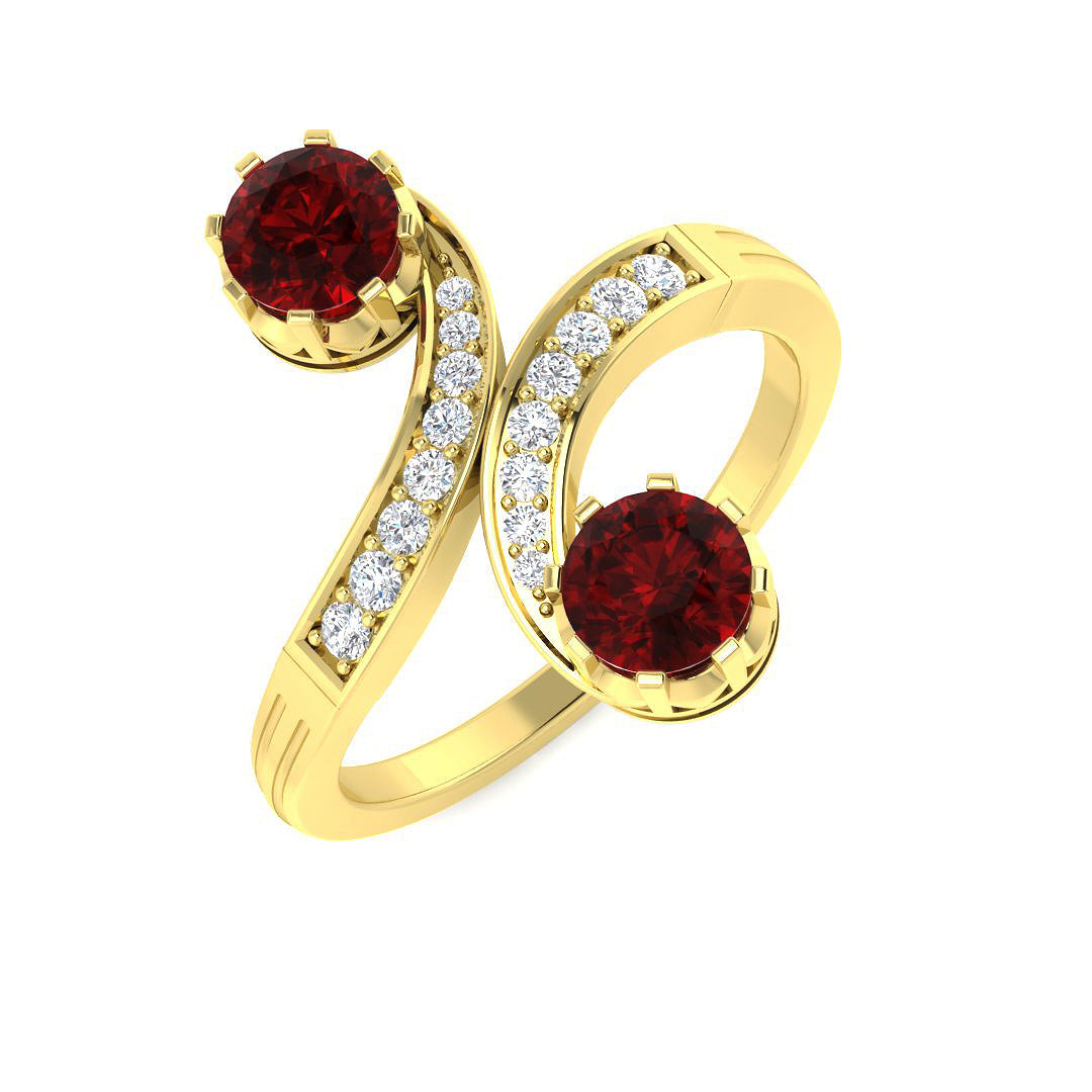 18ct Yellow Gold 0.91ct Ruby Ring