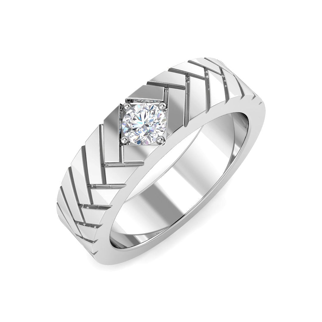 9ct White Gold 0.21ct Laboratory Grown CVD Ring