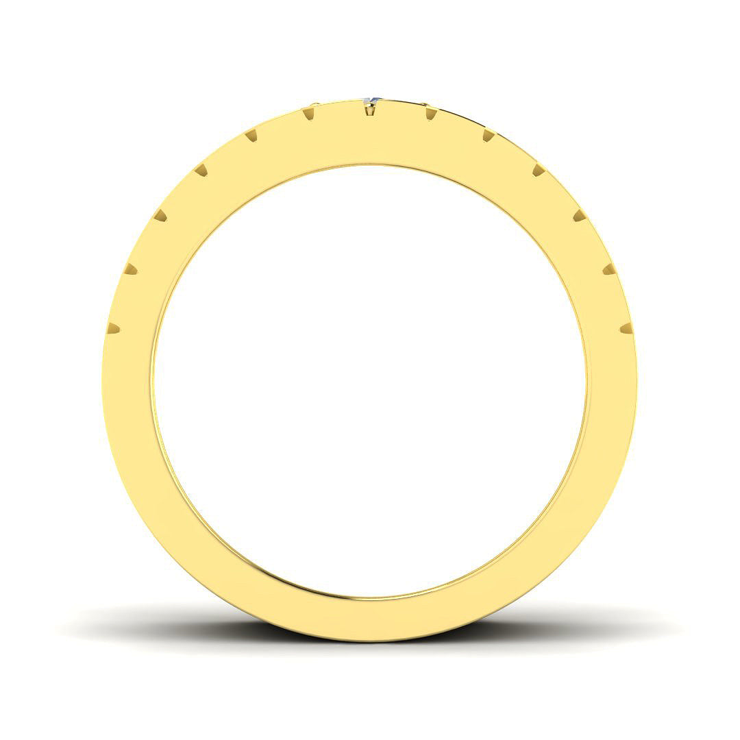 9ct Yellow Gold 0.21ct Laboratory Grown CVD Ring