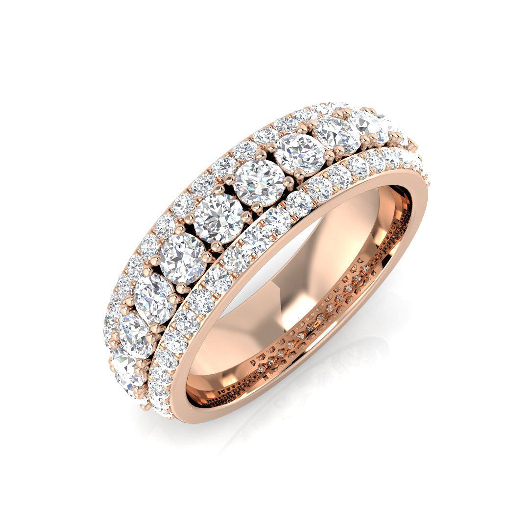 9ct Rose Gold 1.75ct Laboratory Grown CVD Ring