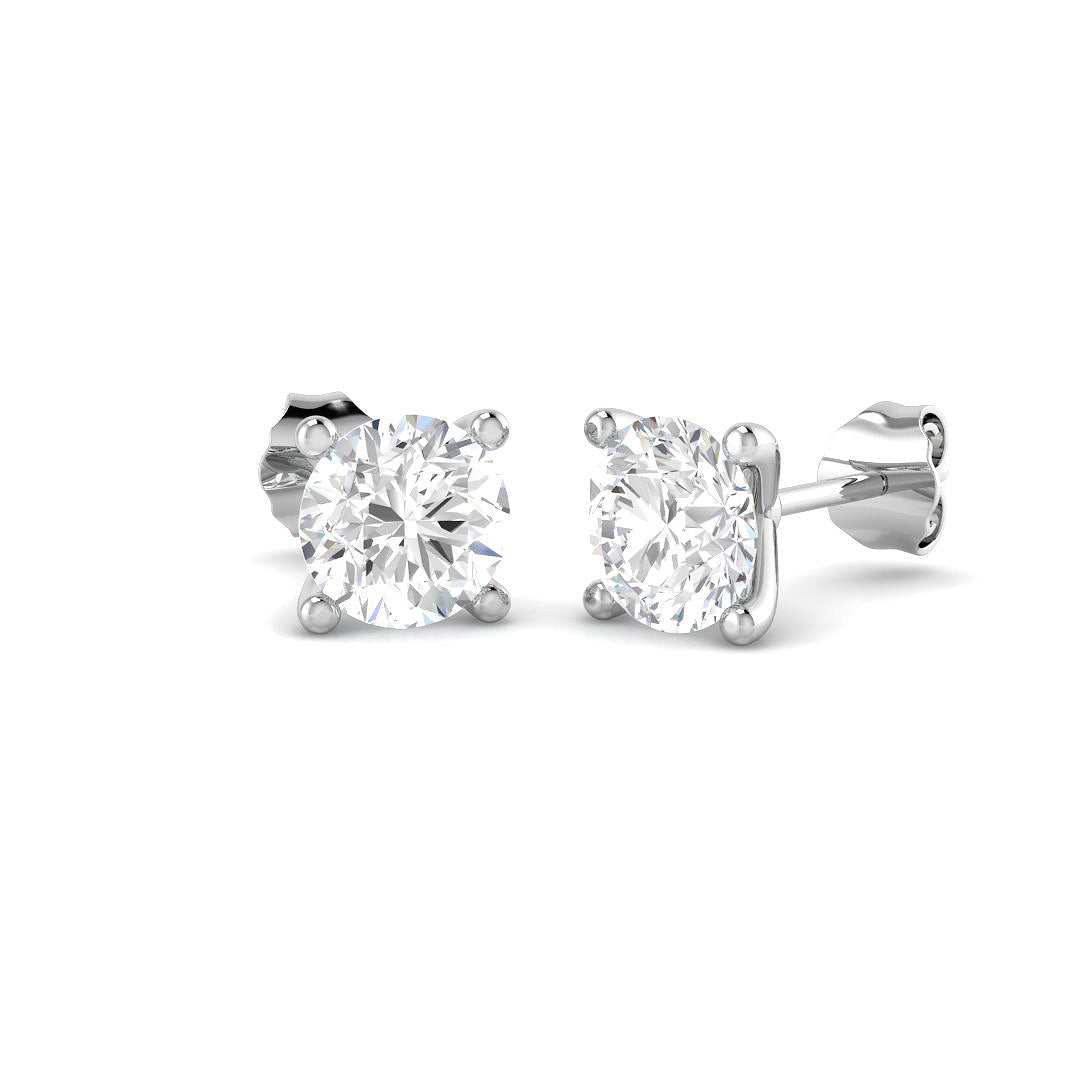 9ct White Gold 2.00ct D VS2 Laboratory Grown CVD Earrings