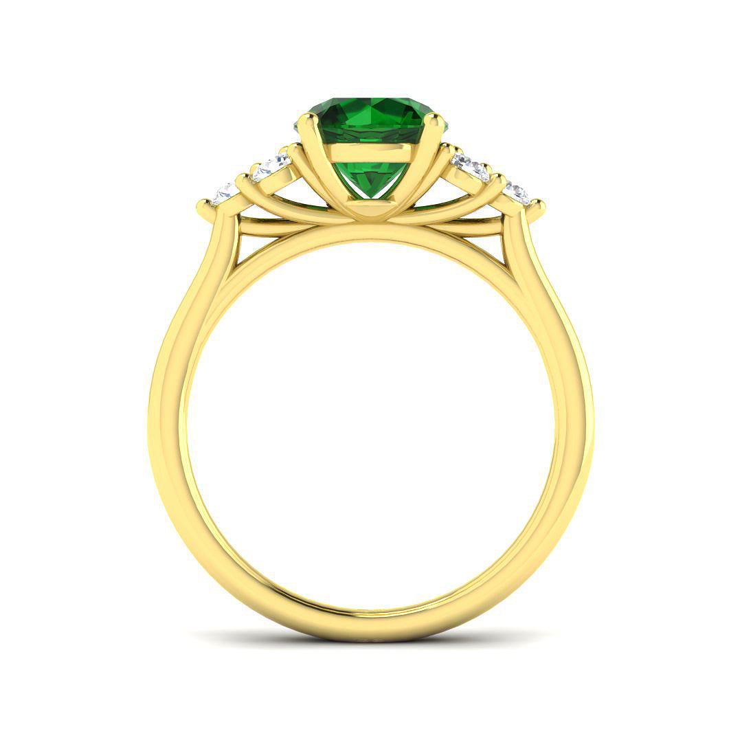 18ct Yellow Gold 1.62ct Emerald Ring