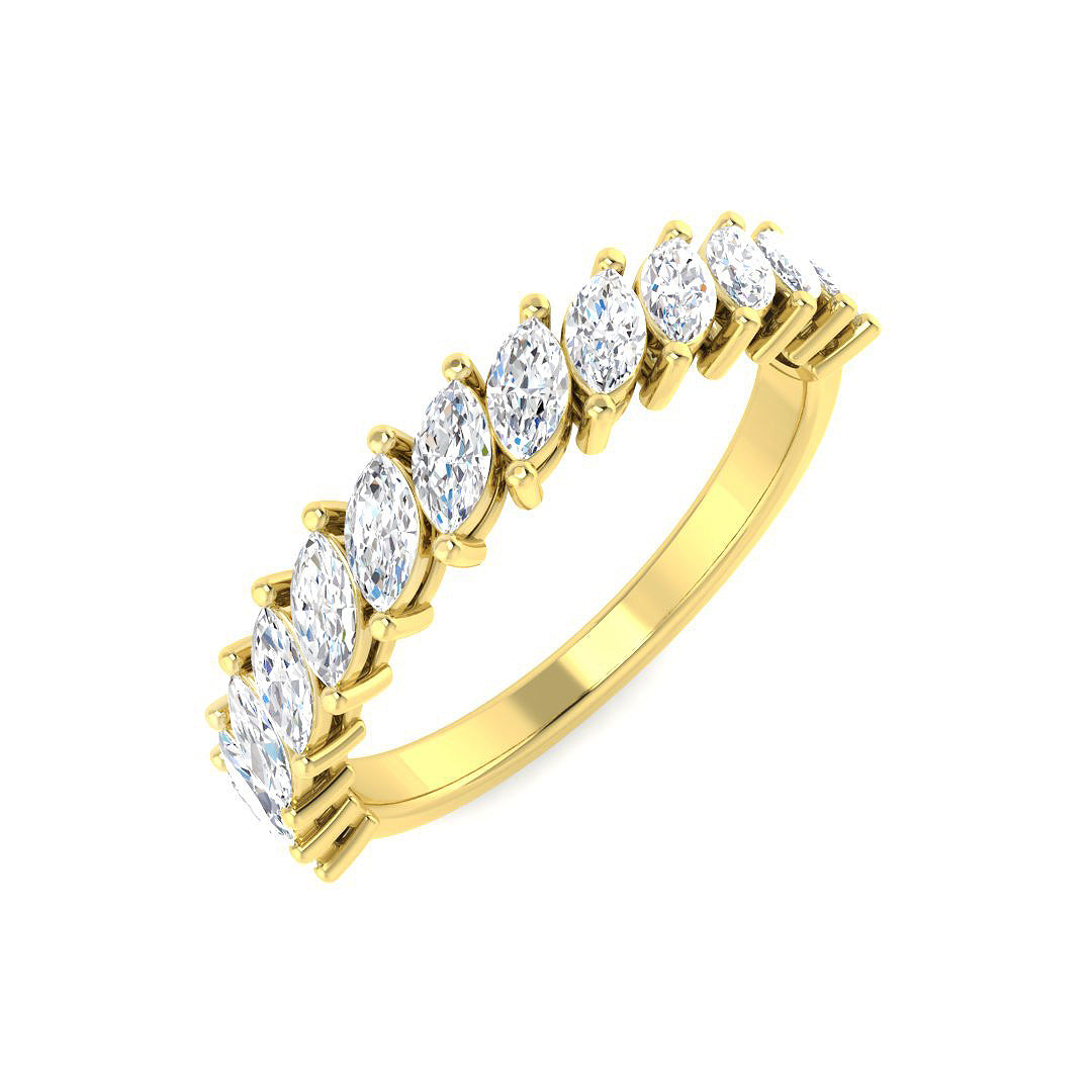 9ct Yellow Gold 0.92ct Laboratory Grown CVD Ring