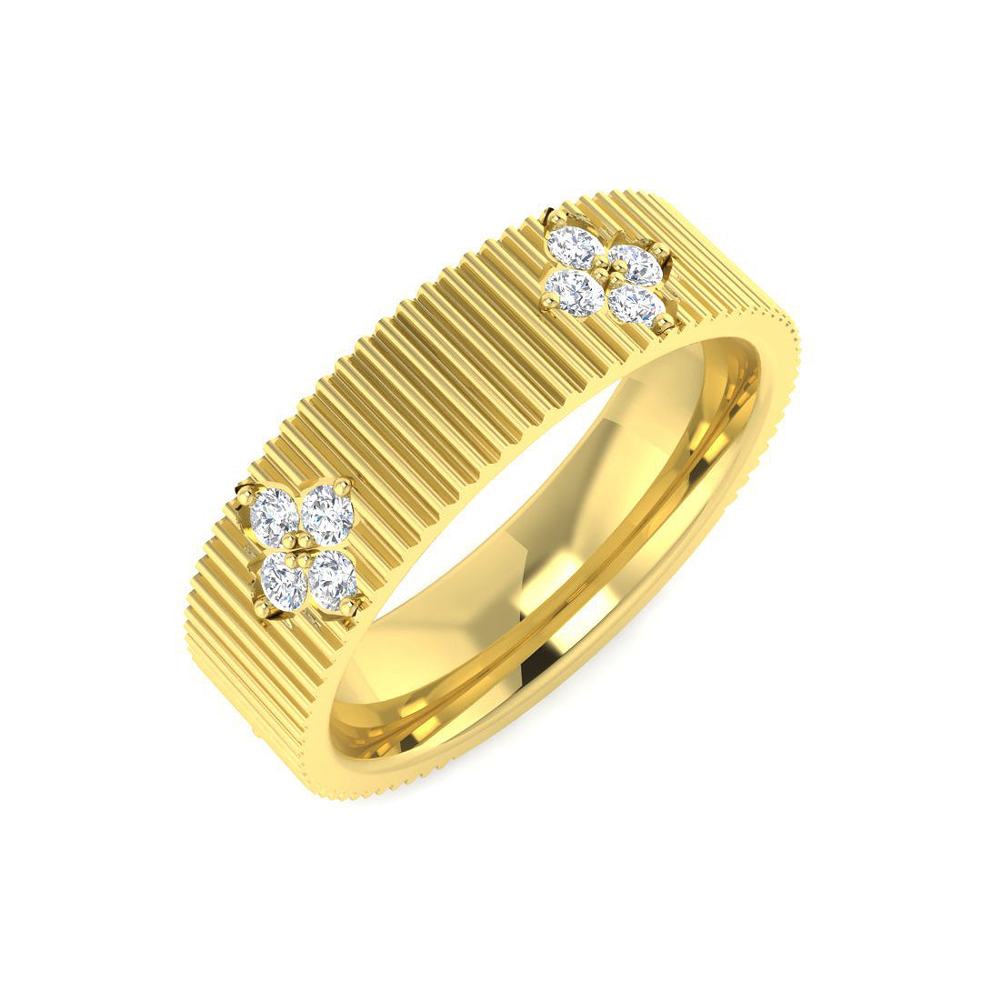 9ct Yellow Gold 0.31ct Laboratory Grown CVD Ring