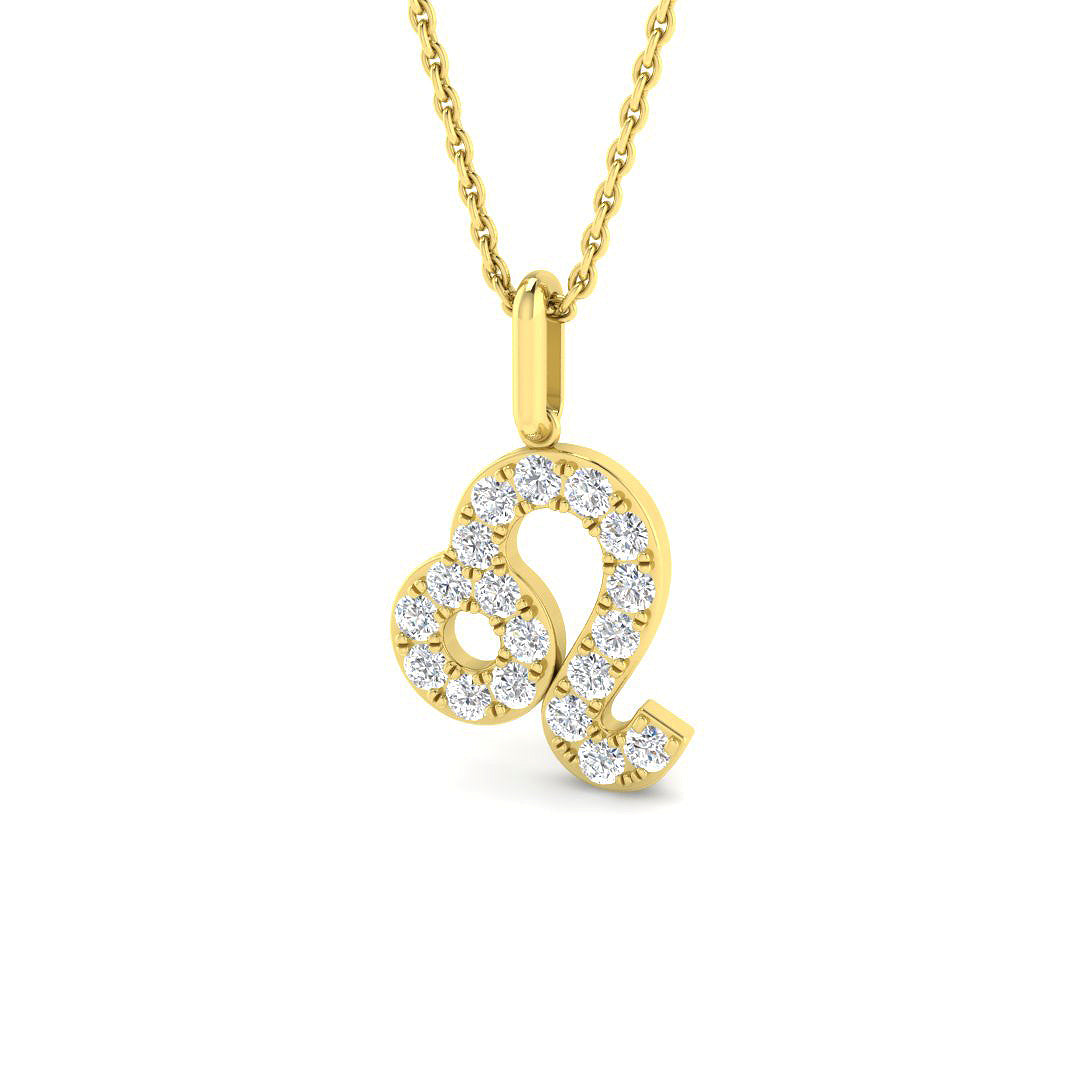 9ct Yellow Gold 0.38ct Laboratory Grown CVD Pendant