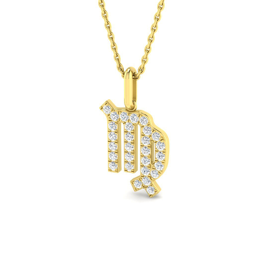 9ct Yellow Gold 0.31ct Laboratory Grown CVD Pendant