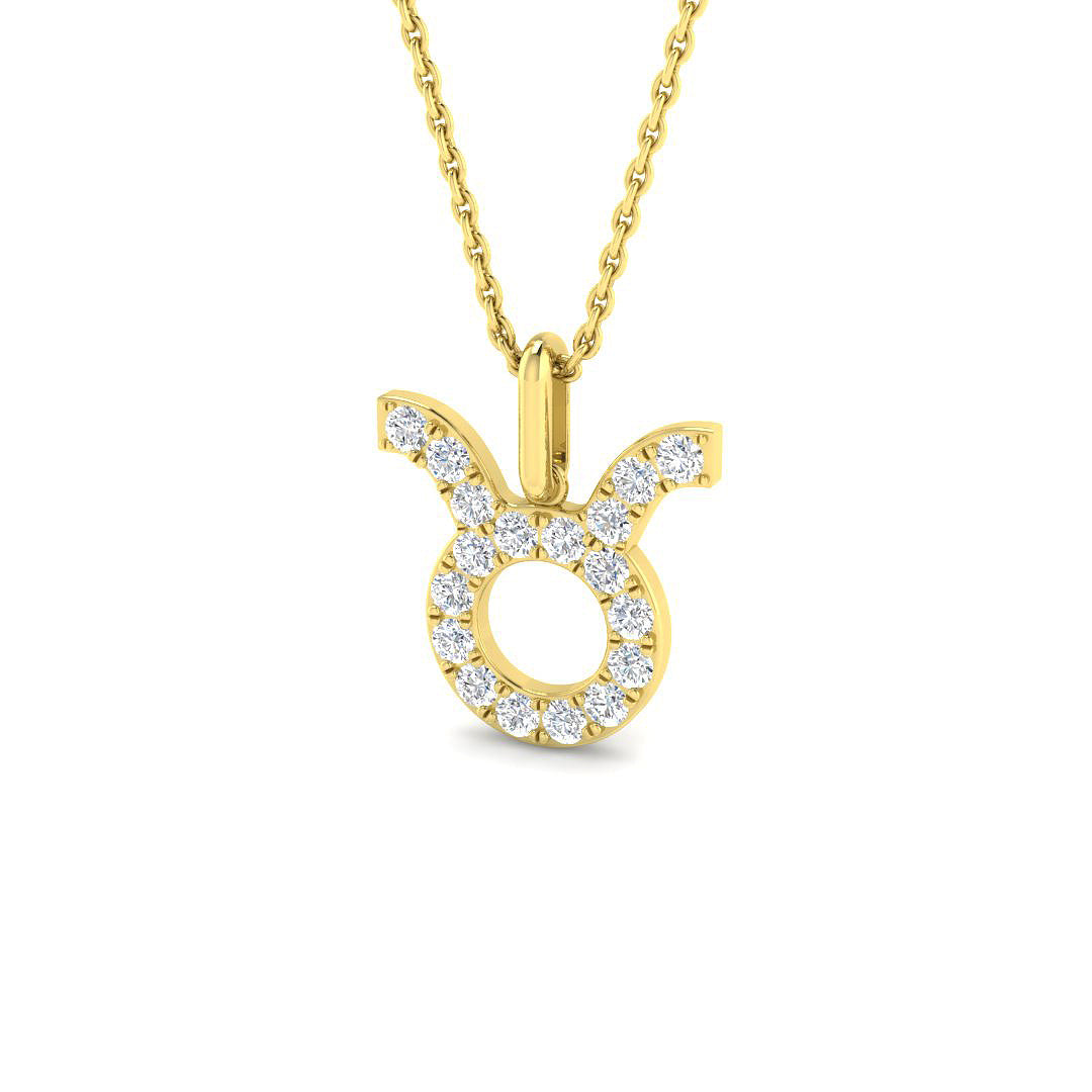 9ct Yellow Gold 0.34ct Laboratory Grown CVD Pendant