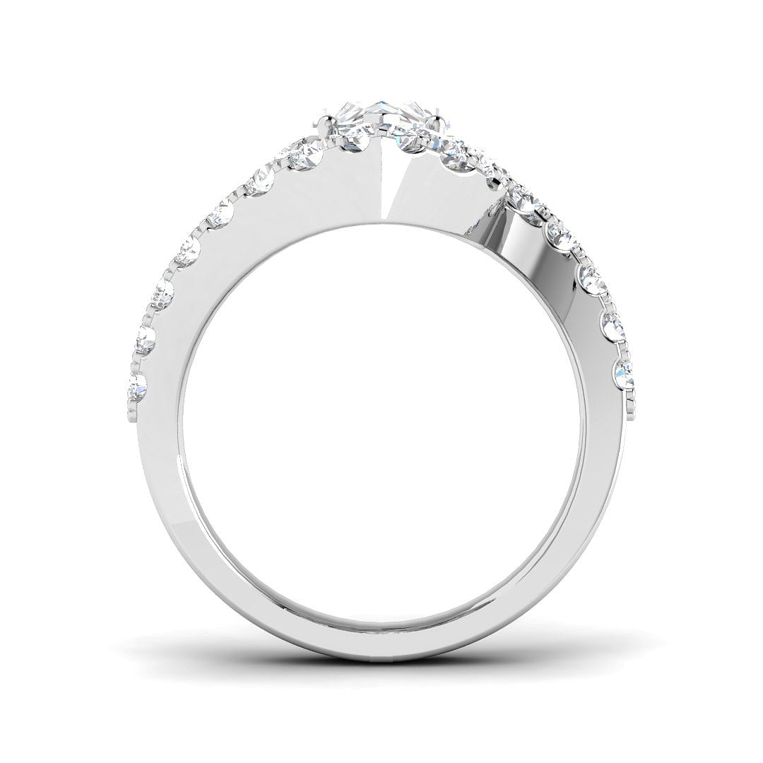 Platinum 3.68ct E VS1 Laboratory Grown CVD Ring