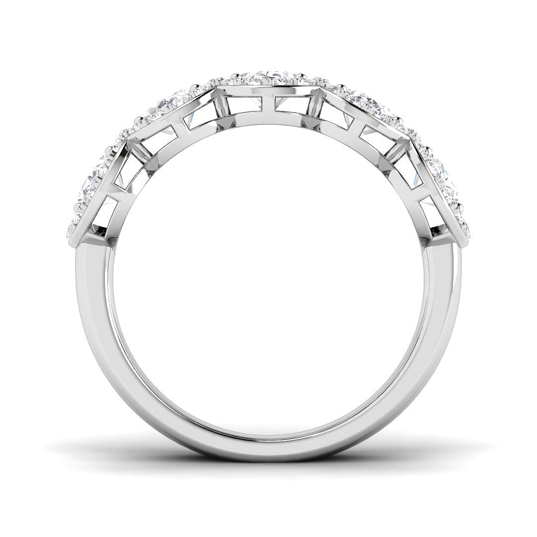 9ct White Gold 2.42ct Laboratory Grown CVD Ring