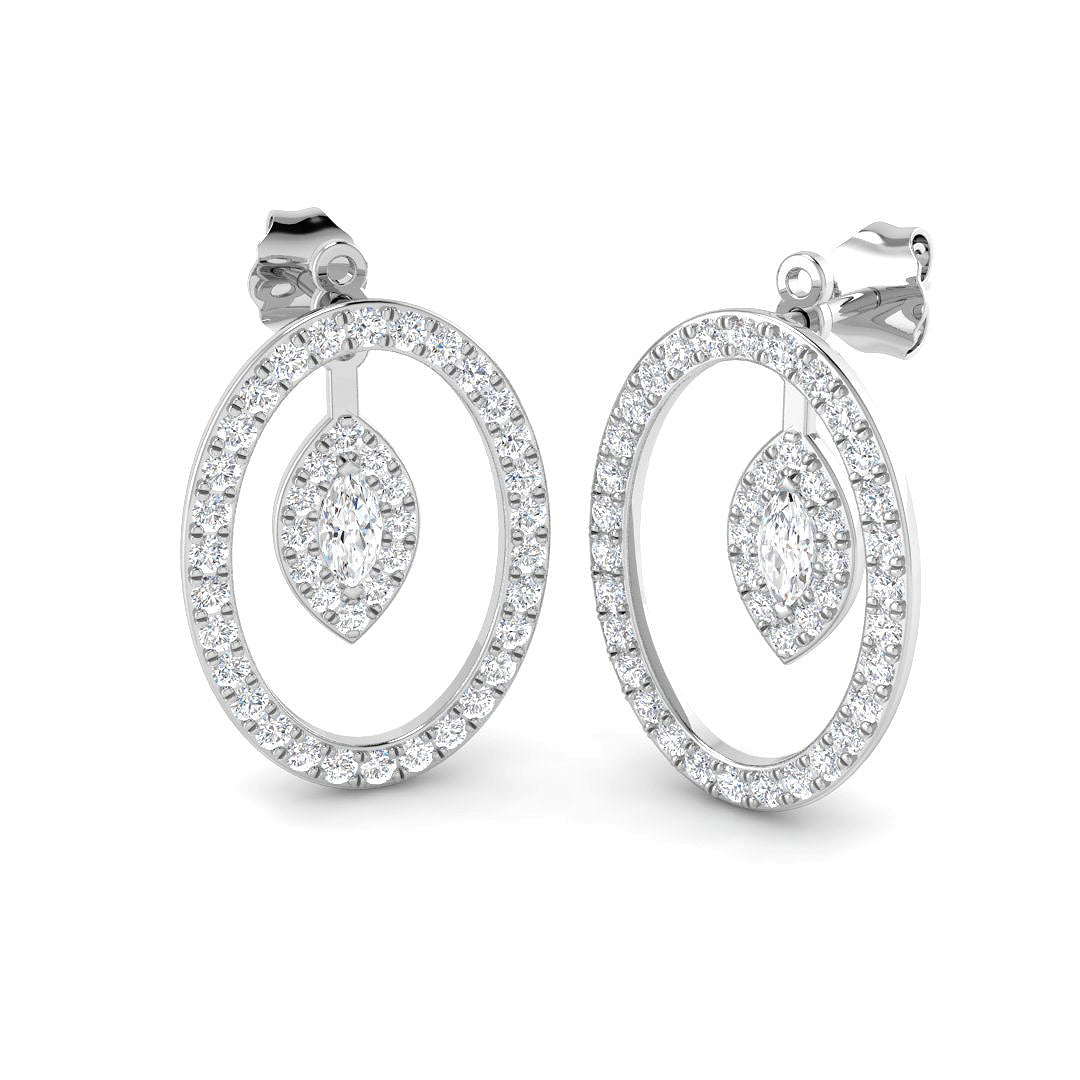 9ct White Gold 1.23ct Laboratory Grown CVD Earrings