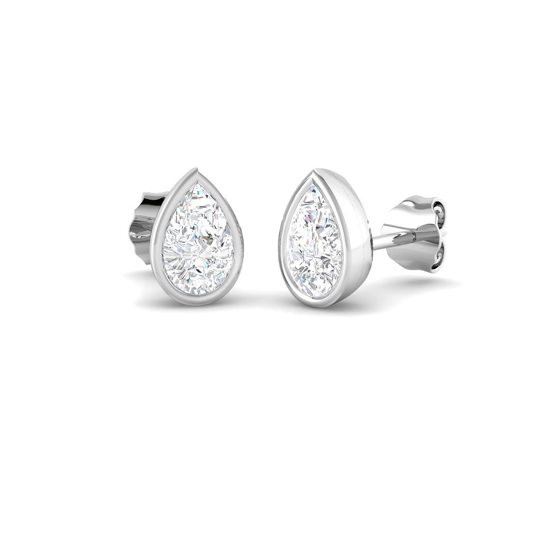 9ct White Gold 1.11ct Laboratory Grown CVD Earrings