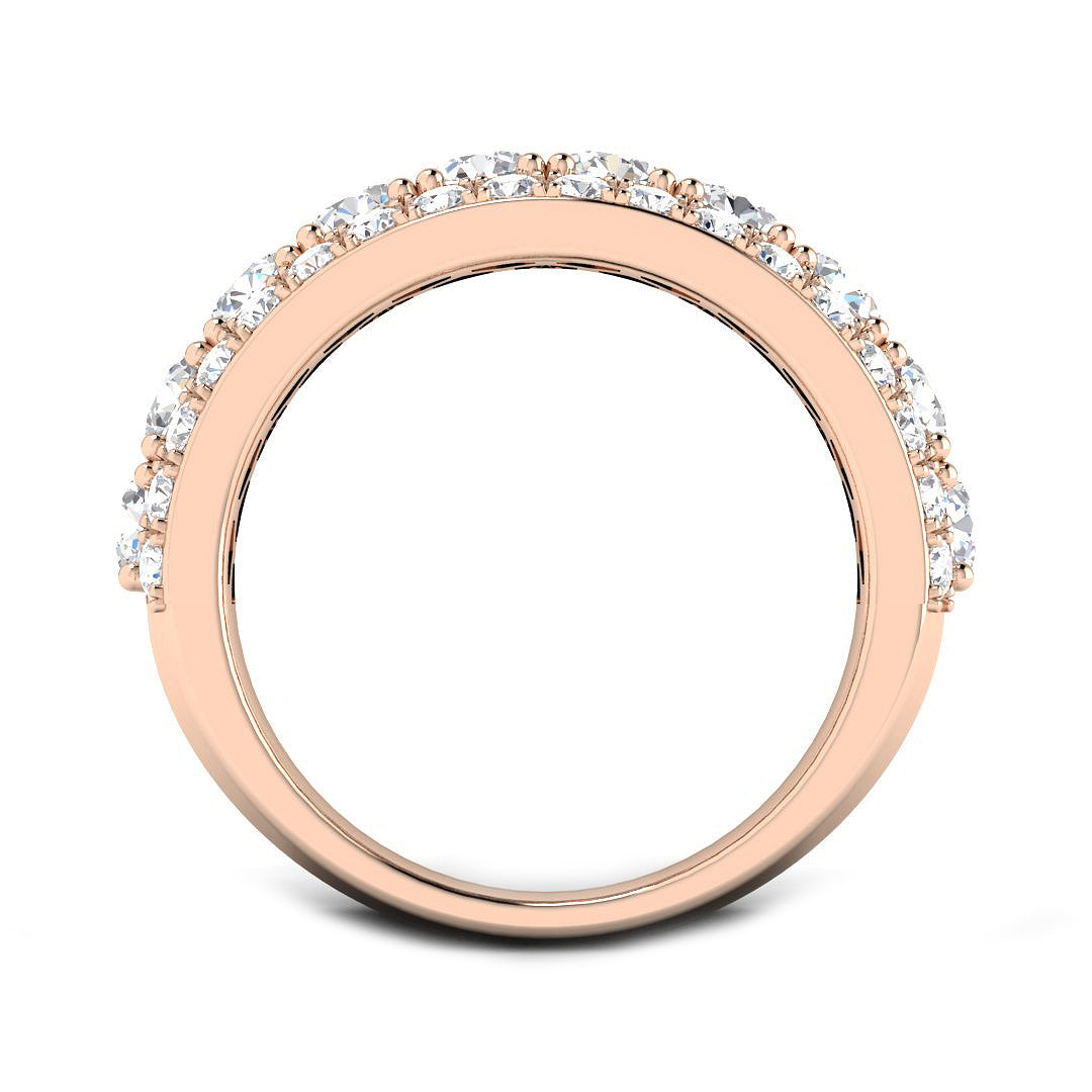 9ct Rose Gold 2.73ct Laboratory Grown CVD Ring