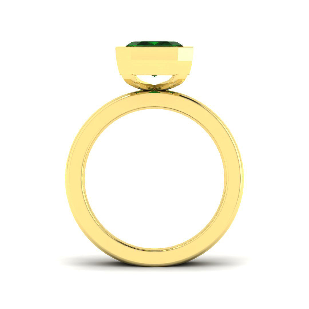 18ct Yellow Gold 3.65ct Emerald Ring