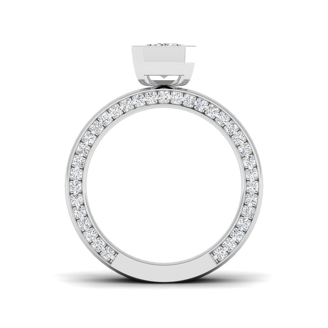 9ct White Gold 2.75ct E VS2 Laboratory Grown CVD Ring