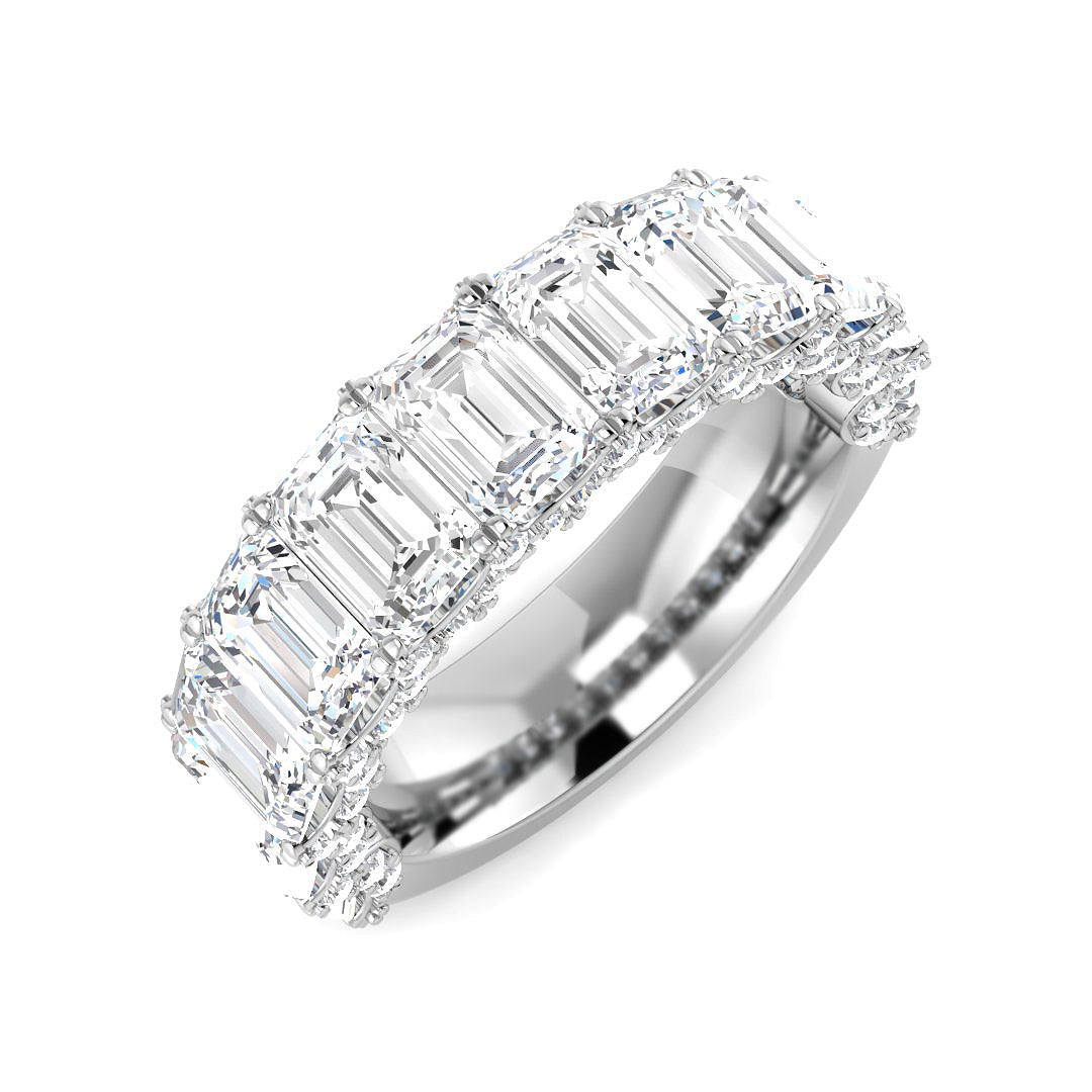9ct White Gold 5.84ct Laboratory Grown CVD Ring
