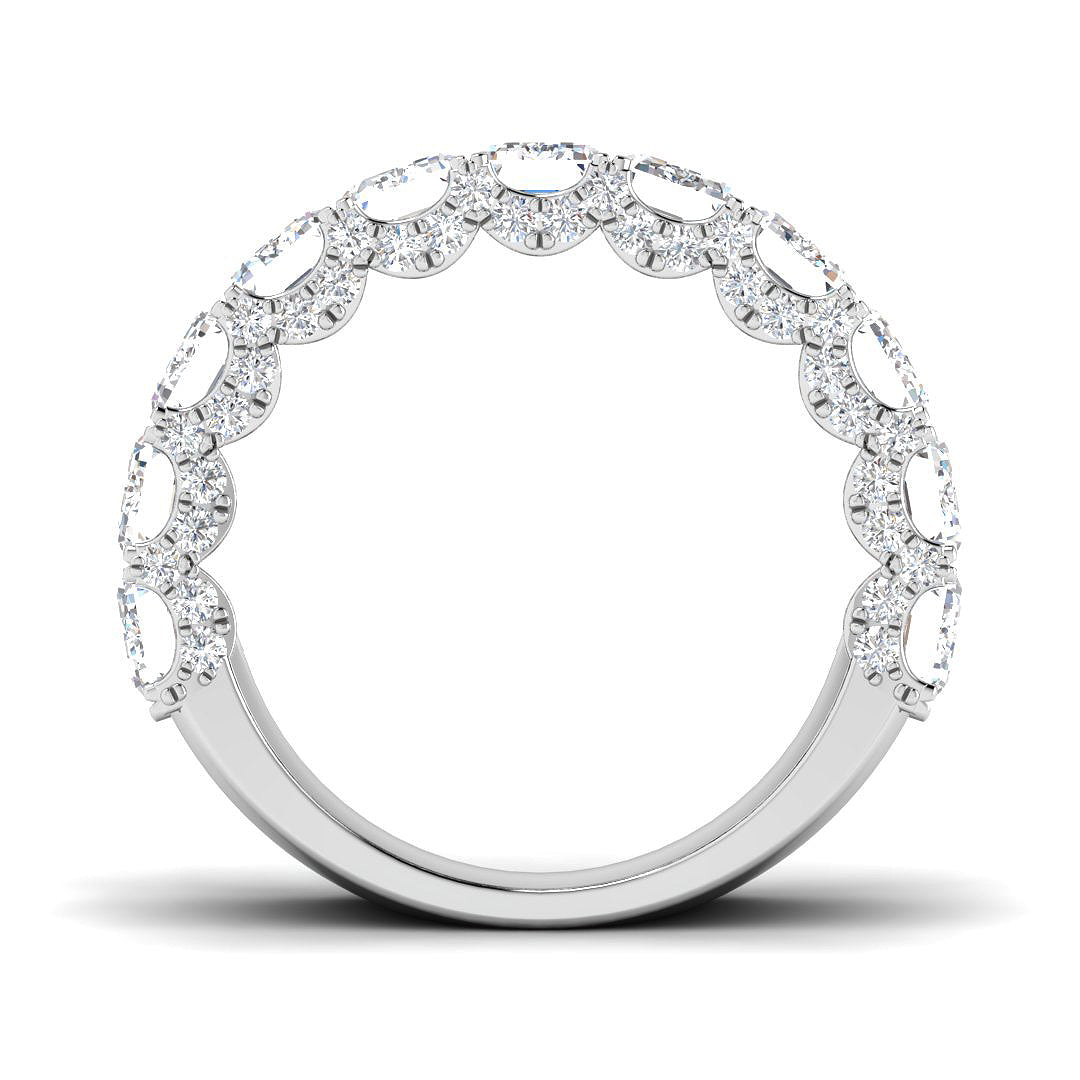9ct White Gold 5.84ct Laboratory Grown CVD Ring