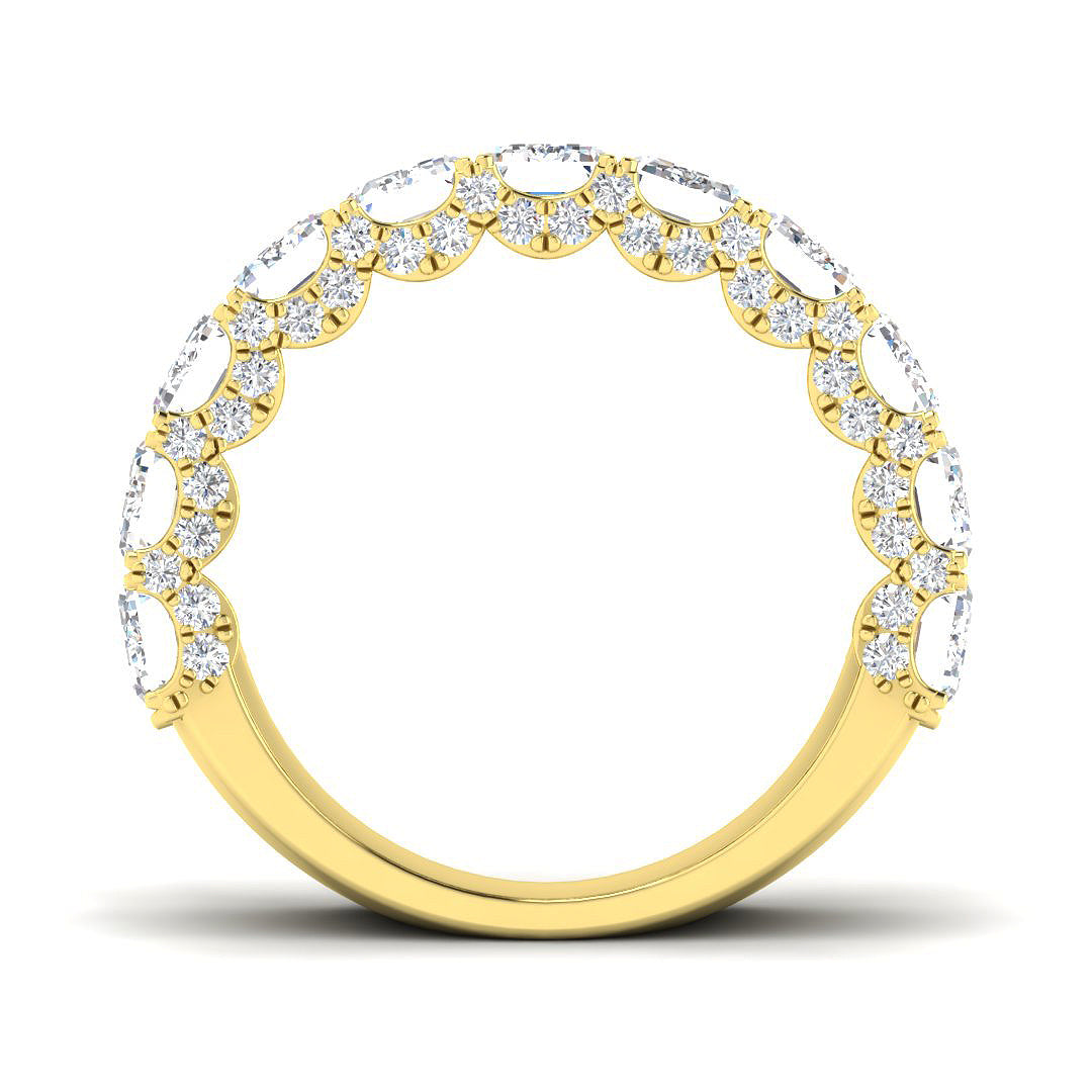 9ct Yellow Gold 5.84ct Laboratory Grown CVD Ring