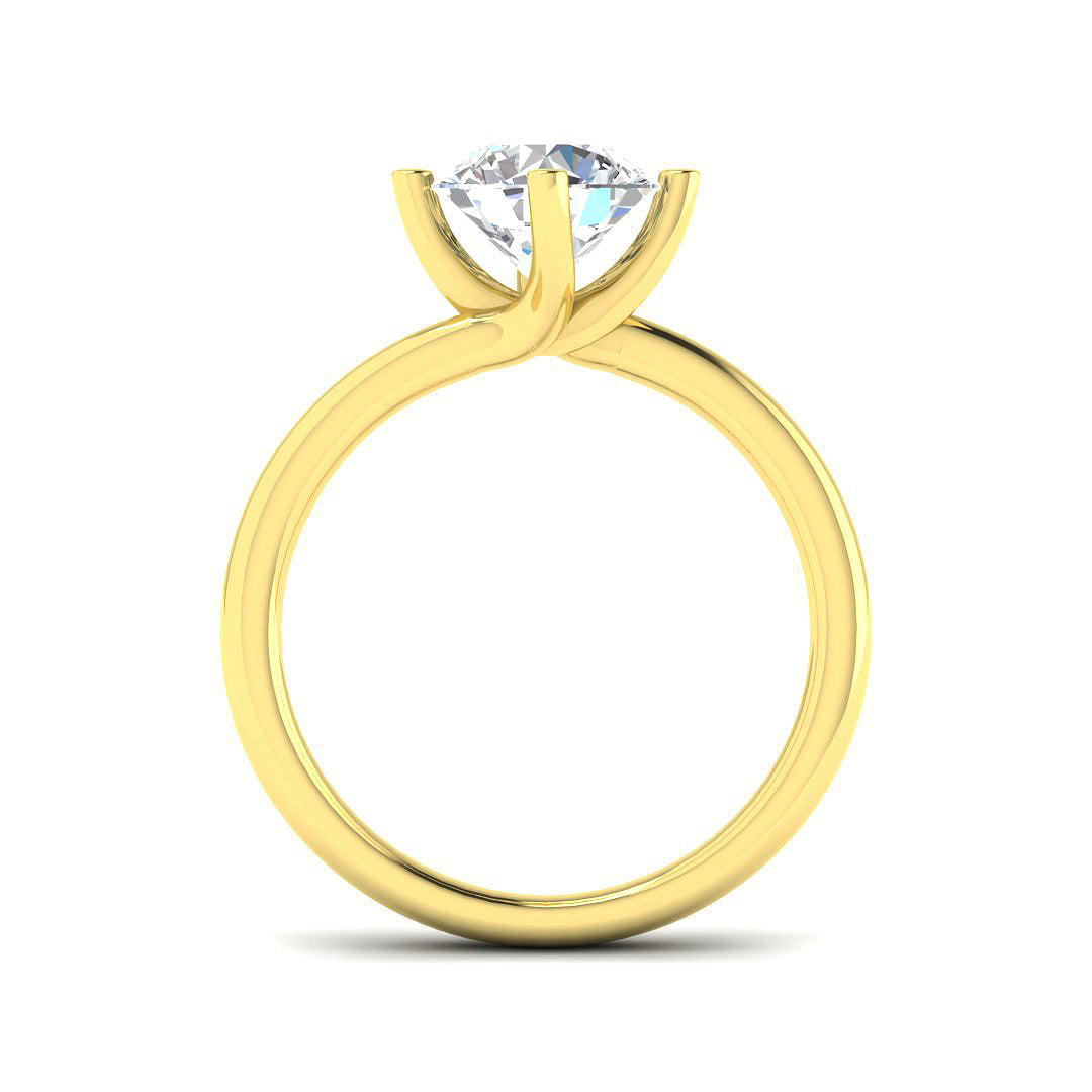 9ct Yellow Gold 1.50ct E VS2 Laboratory Grown CVD Ring