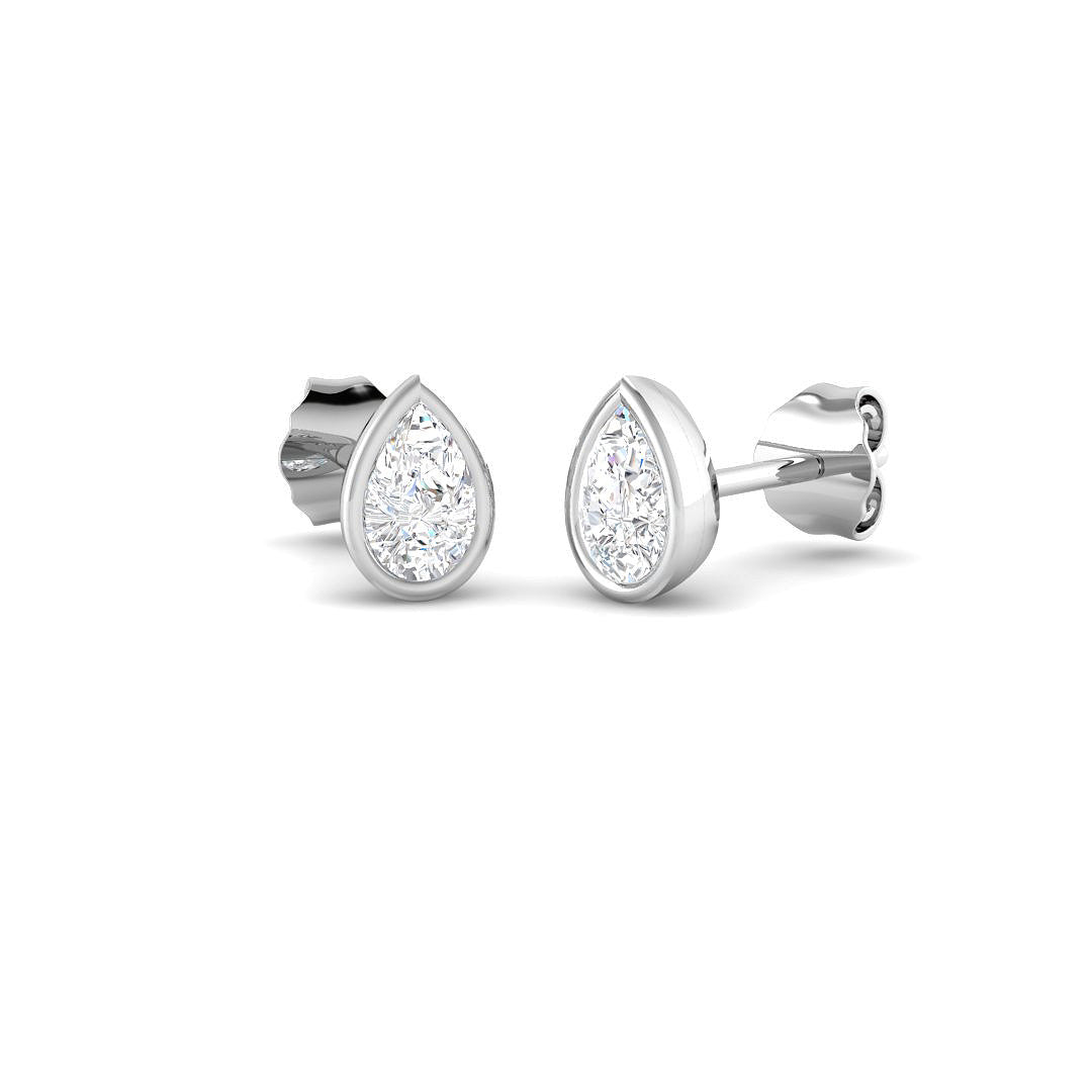 9ct White Gold 0.51ct Laboratory Grown CVD Earrings