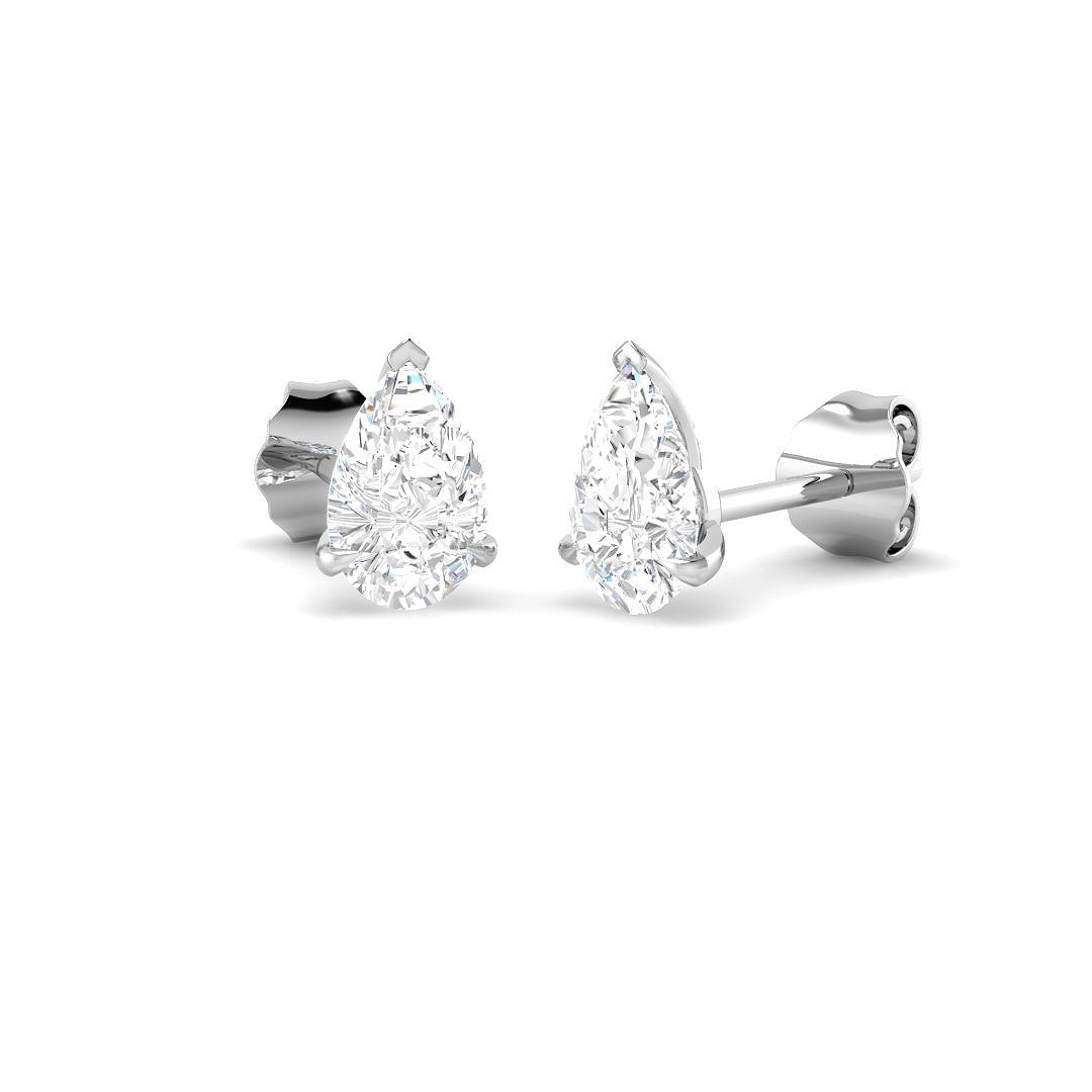 9ct White Gold 1.06ct Laboratory Grown CVD Earrings