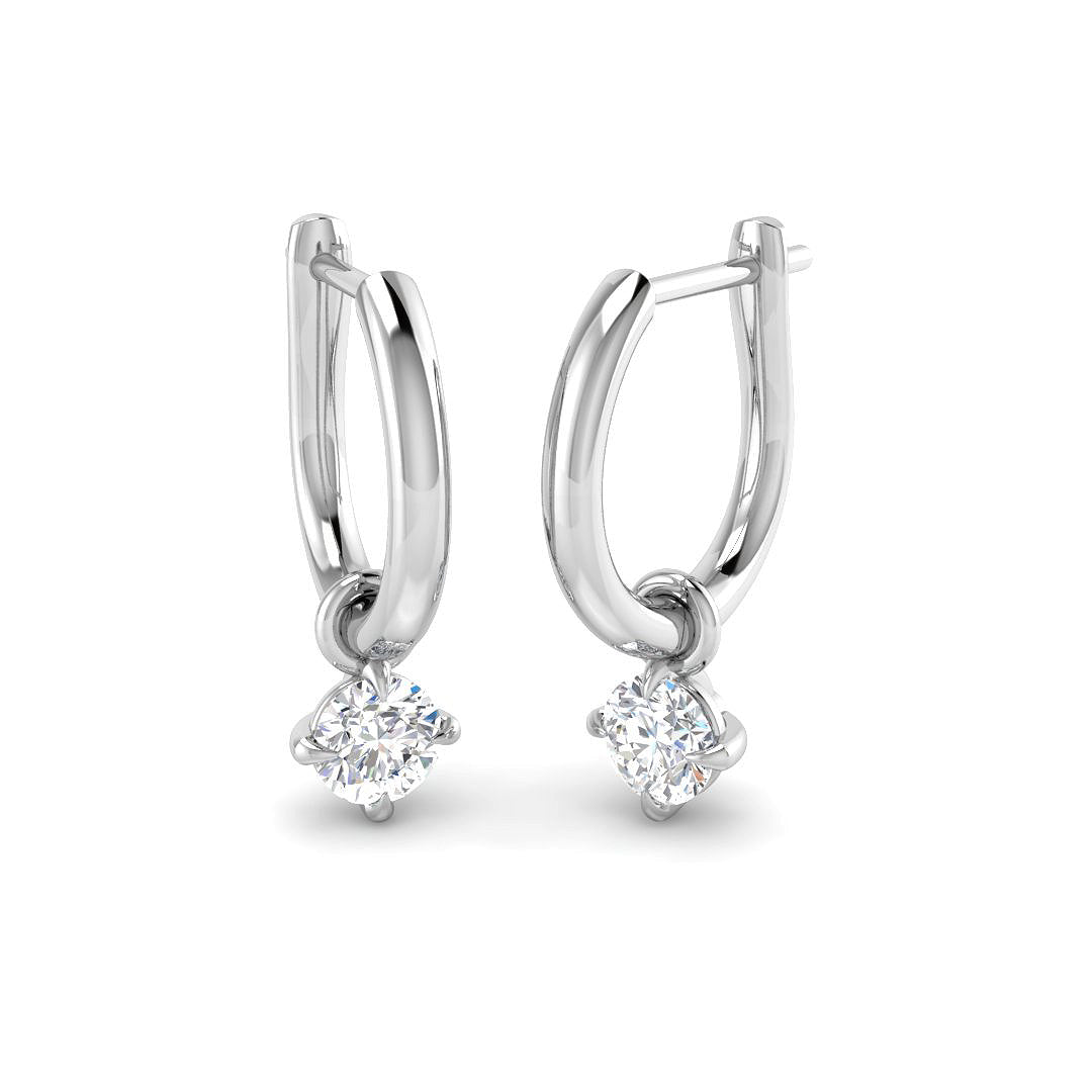 9ct White Gold 0.54ct Laboratory Grown CVD Earrings