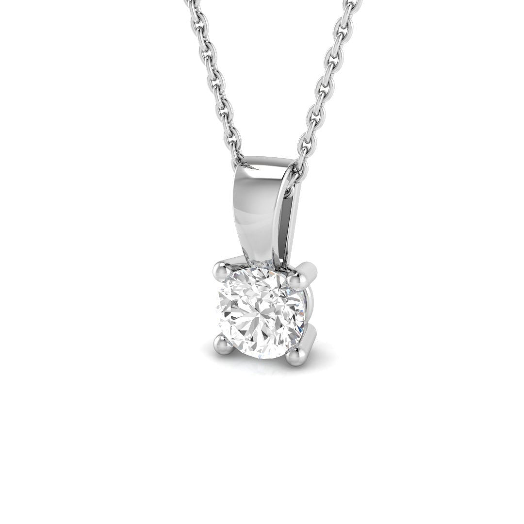 18ct White Gold 0.50ct G SI1 Diamond Pendant