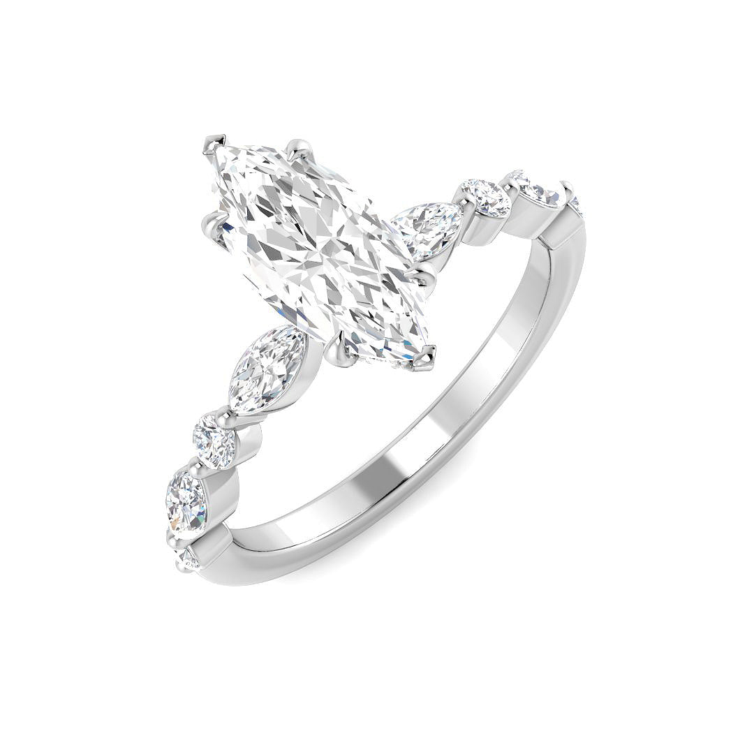 Platinum 1.50ct E VS2 Laboratory Grown CVD Ring