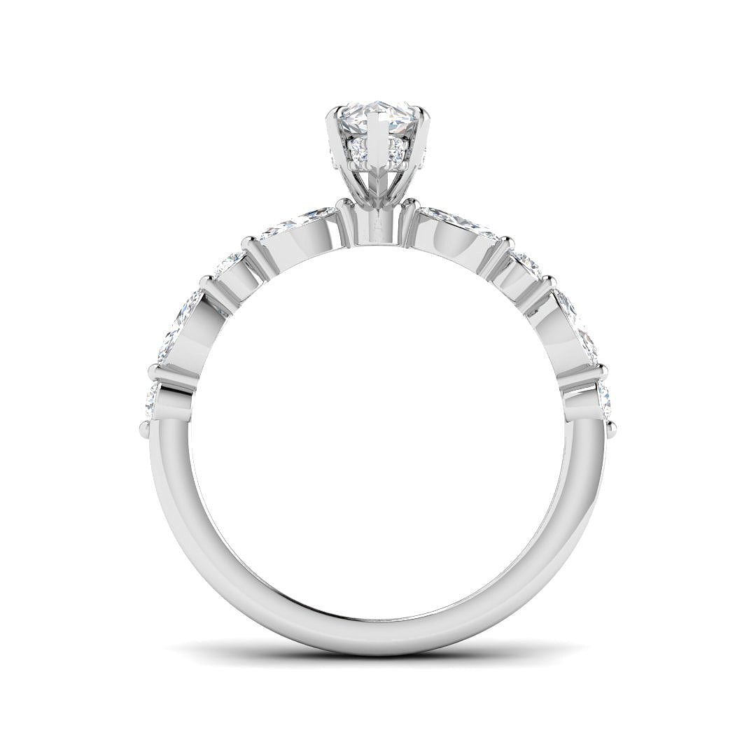 Platinum 1.50ct E VS2 Laboratory Grown CVD Ring