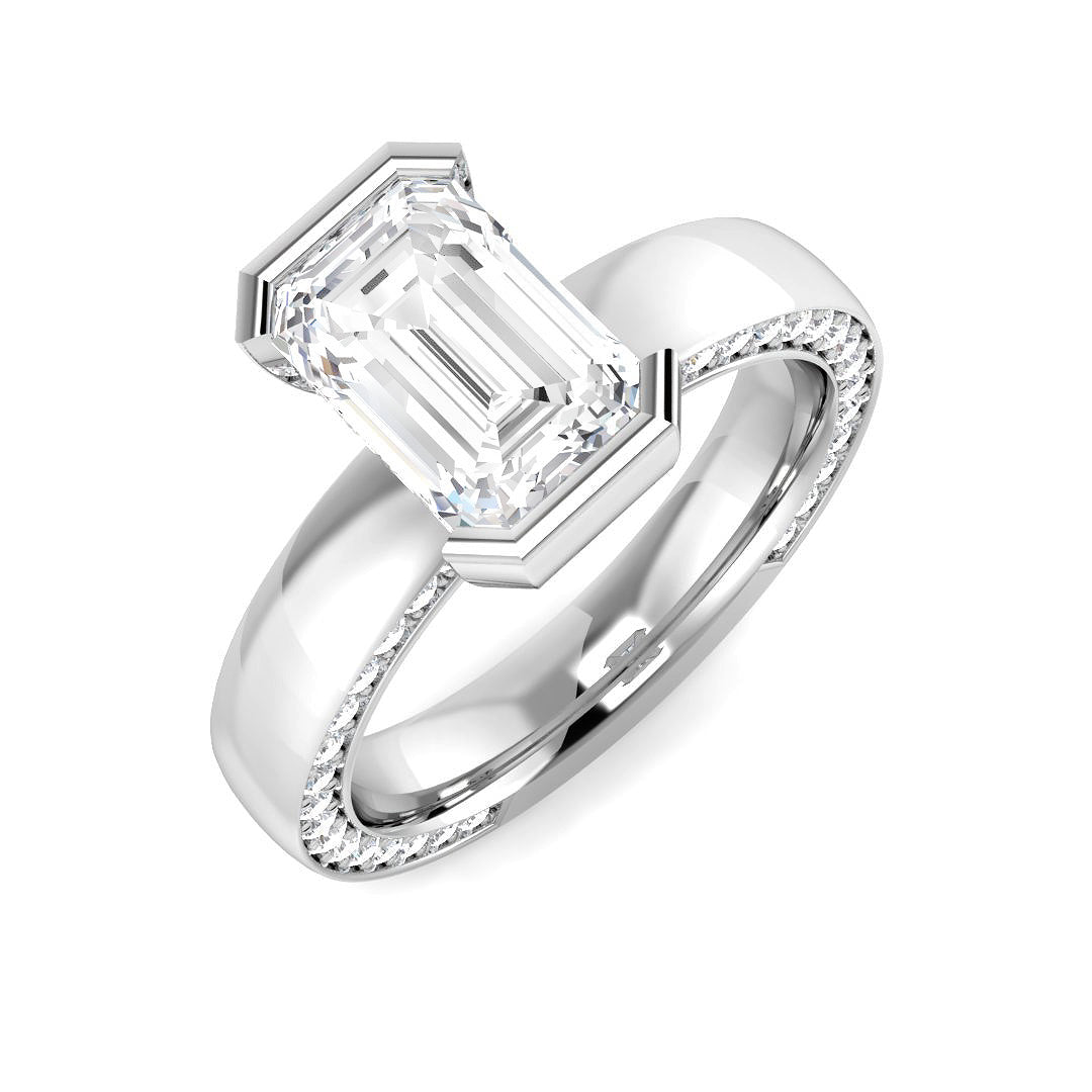 9ct White Gold 2.75ct E VS2 Laboratory Grown CVD Ring